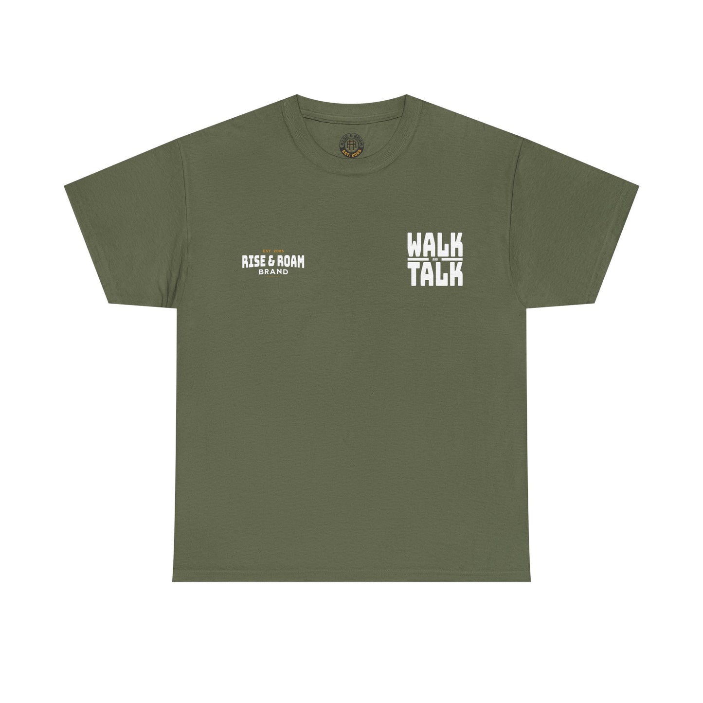 Rise & Roam Brand - MENS Walk and Talk Tee.