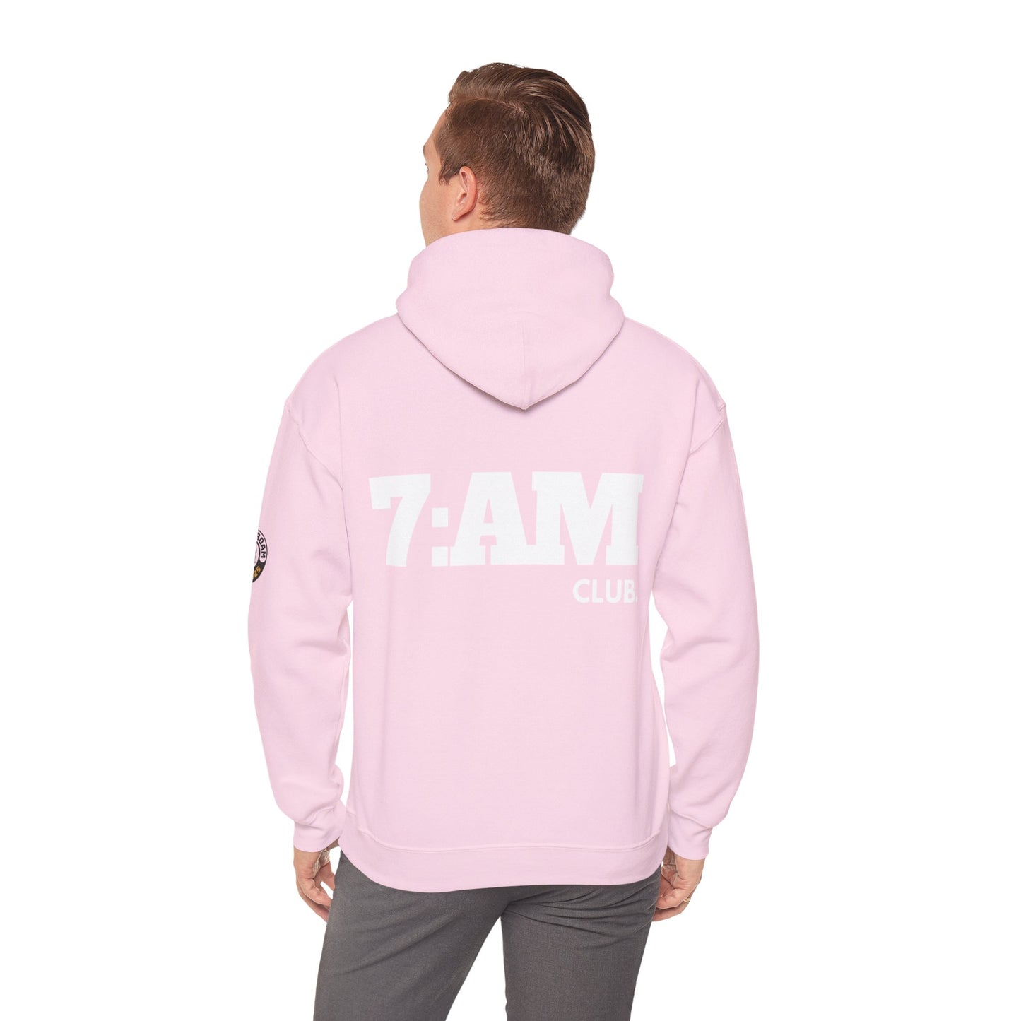 7 AM Club x Rise & Roam Brand Unisex Heavy Blend Hoodie.