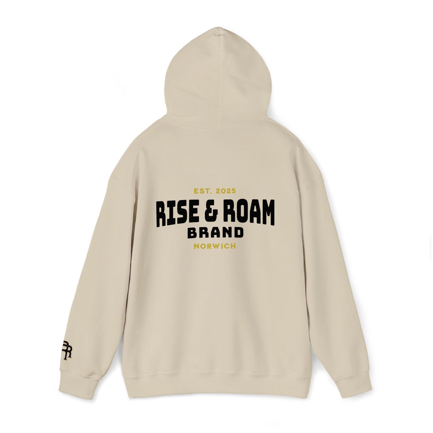 Rise & Roam Brand - Traditional Logo Hooded Sweatshirt
