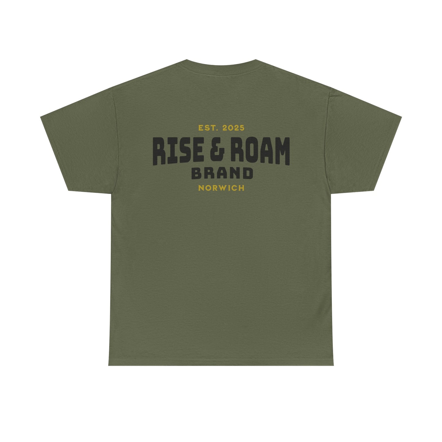 Rise & Roam Brand - Traditional Logo Tee.