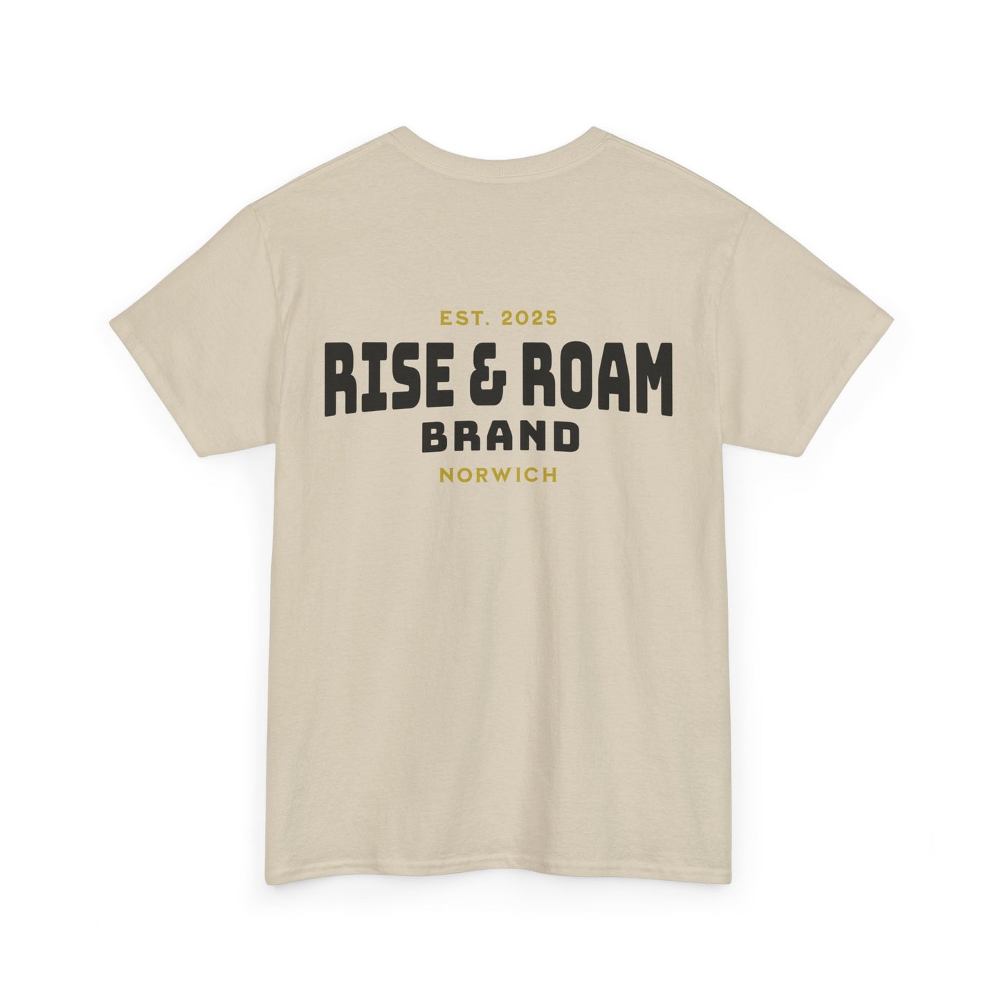 Rise & Roam Brand - Traditional Logo Tee.