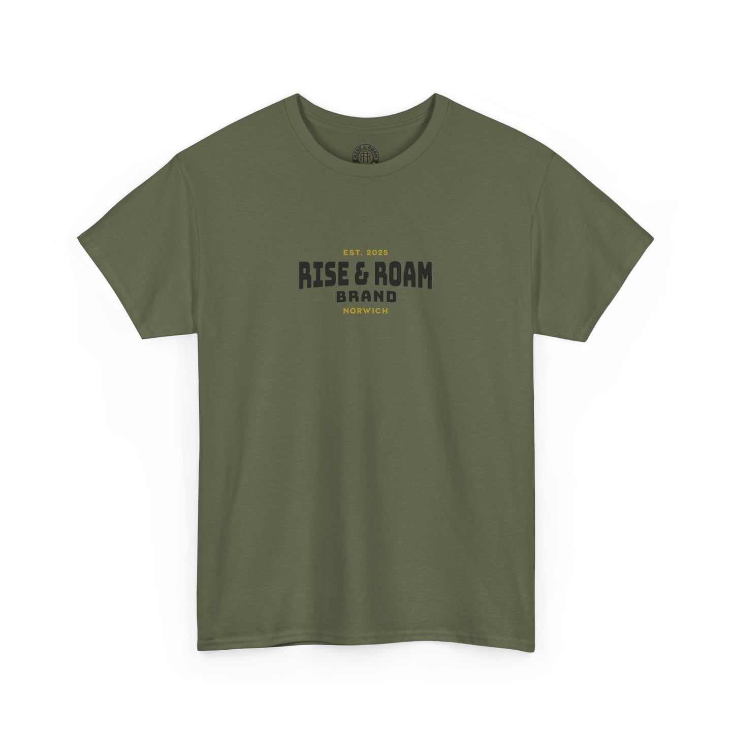 Rise & Roam Brand - Traditional Logo Tee.