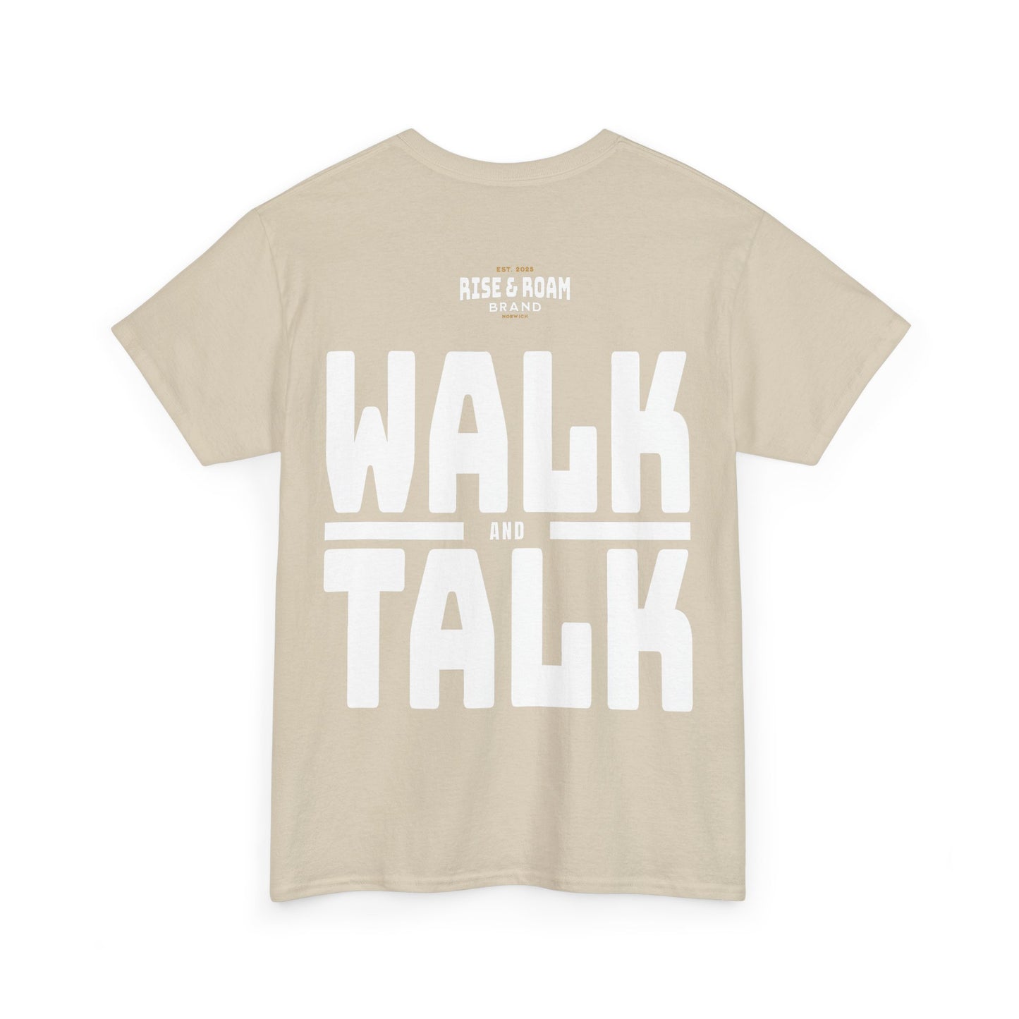 Rise & Roam Brand - MENS Walk and Talk Tee.