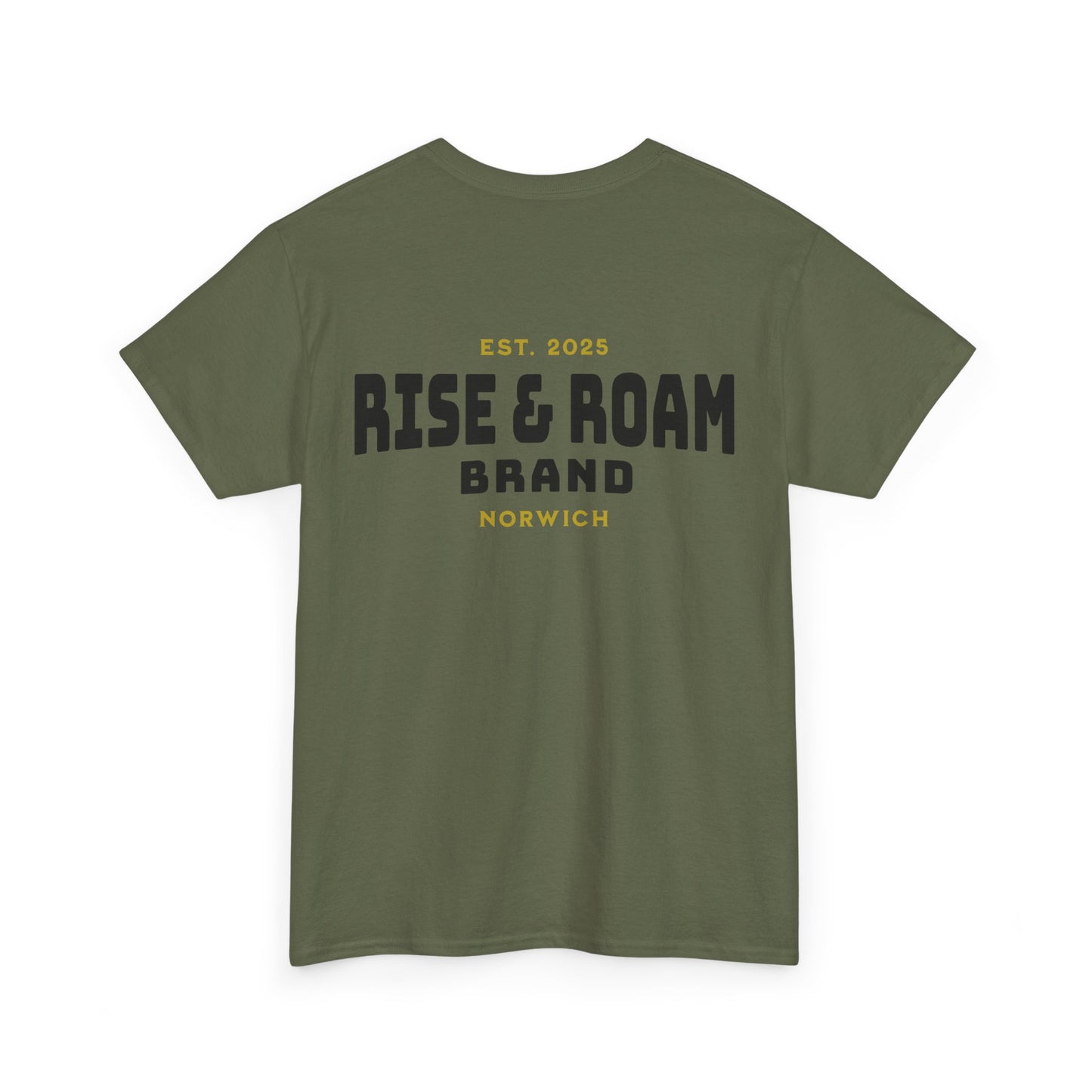 Rise & Roam Brand - Traditional Logo Tee.
