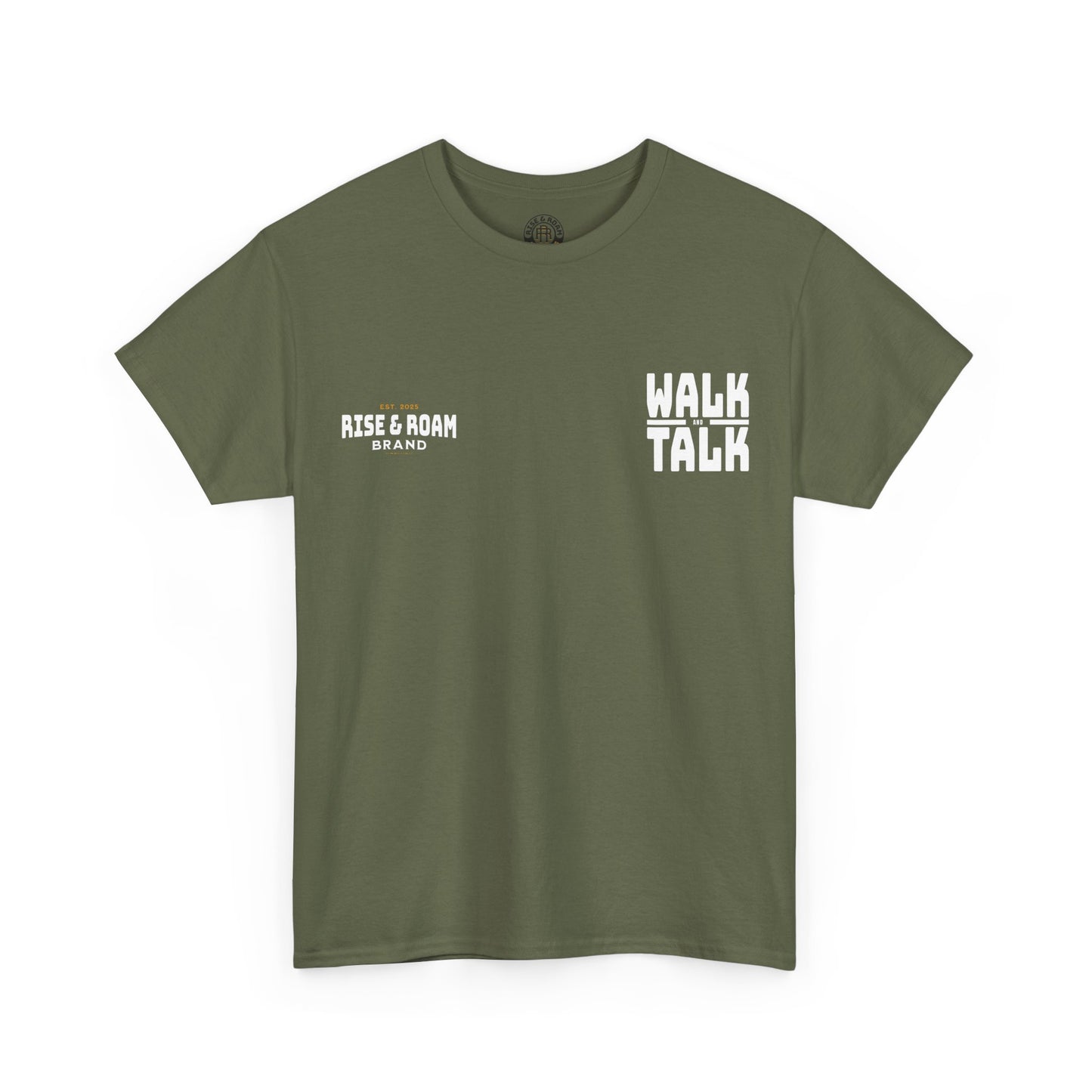 Rise & Roam Brand - MENS Walk and Talk Tee.