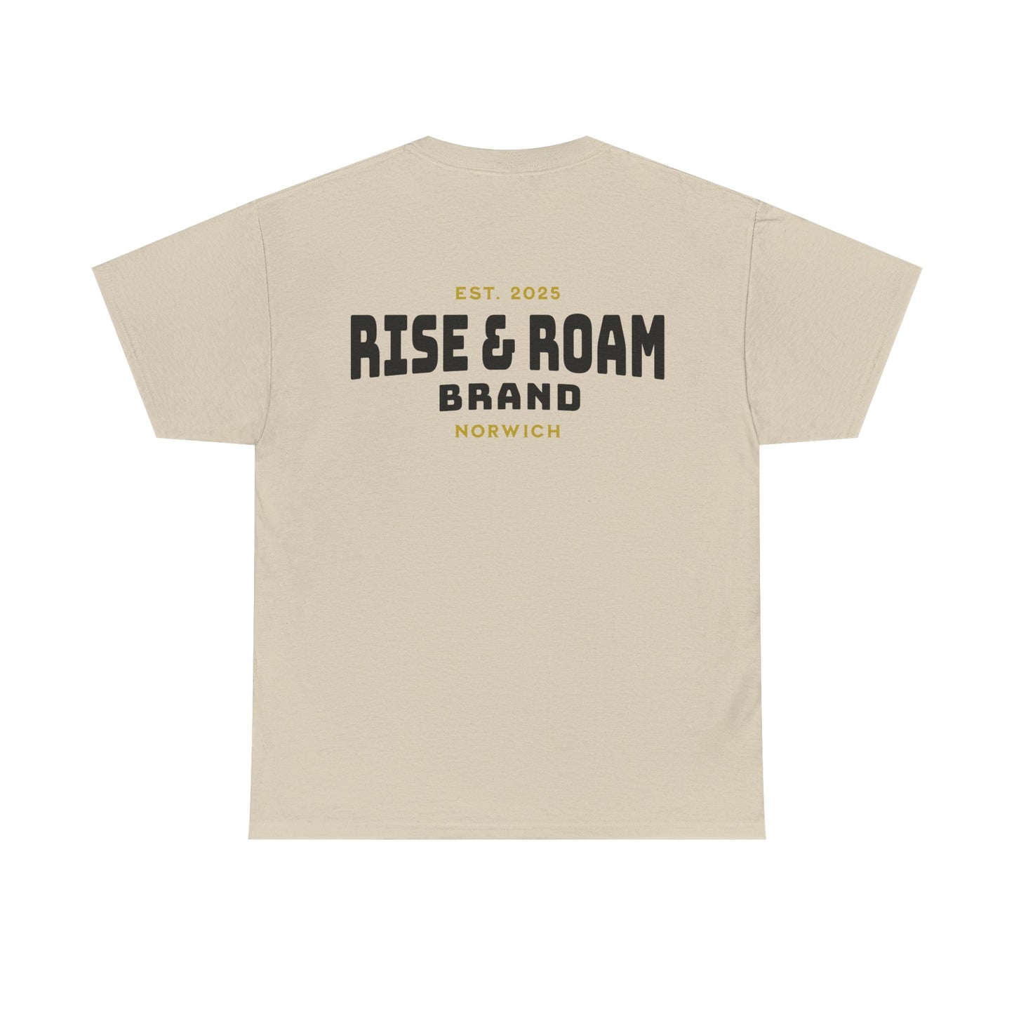 Rise & Roam Brand - Traditional Logo Tee.