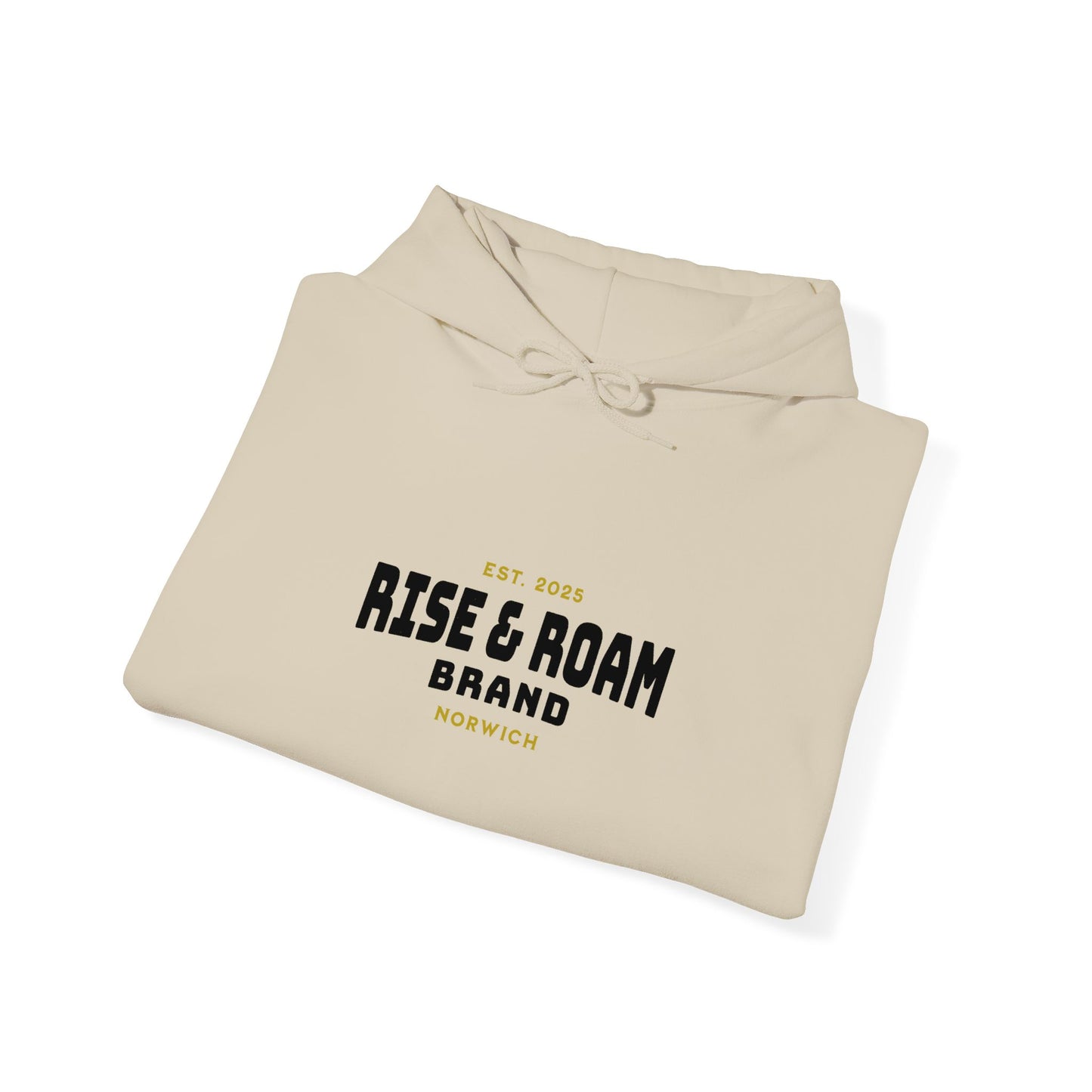 Rise & Roam Brand - Traditional Logo Hooded Sweatshirt