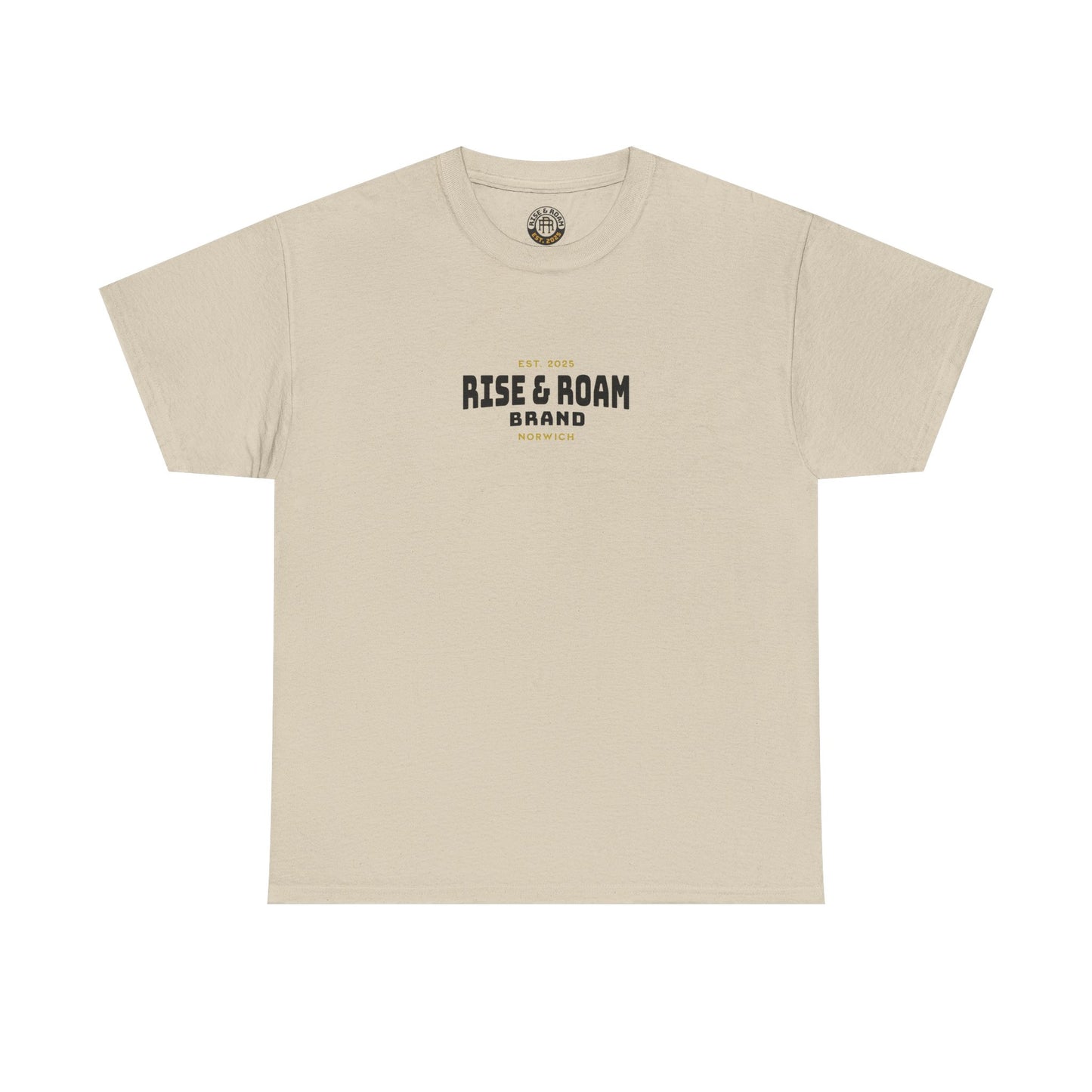 Rise & Roam Brand - Traditional Logo Tee.