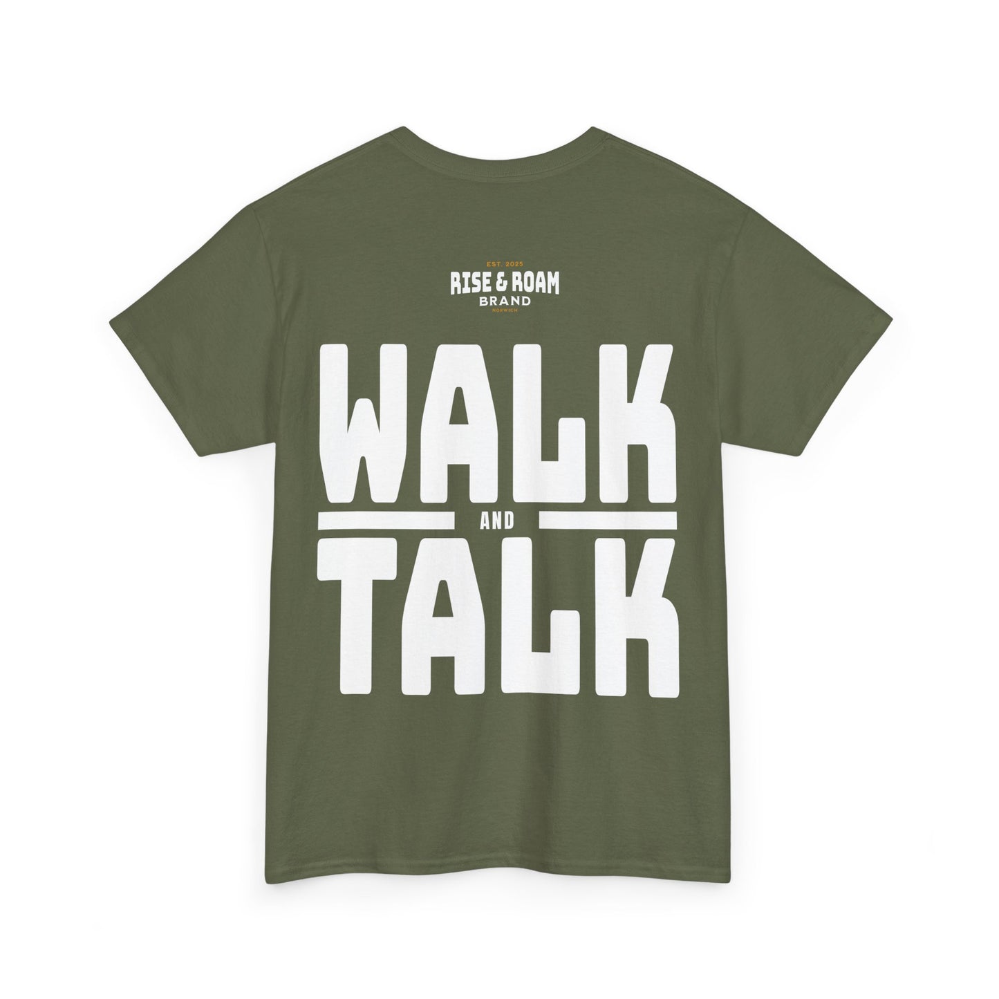 Rise & Roam Brand - MENS Walk and Talk Tee.