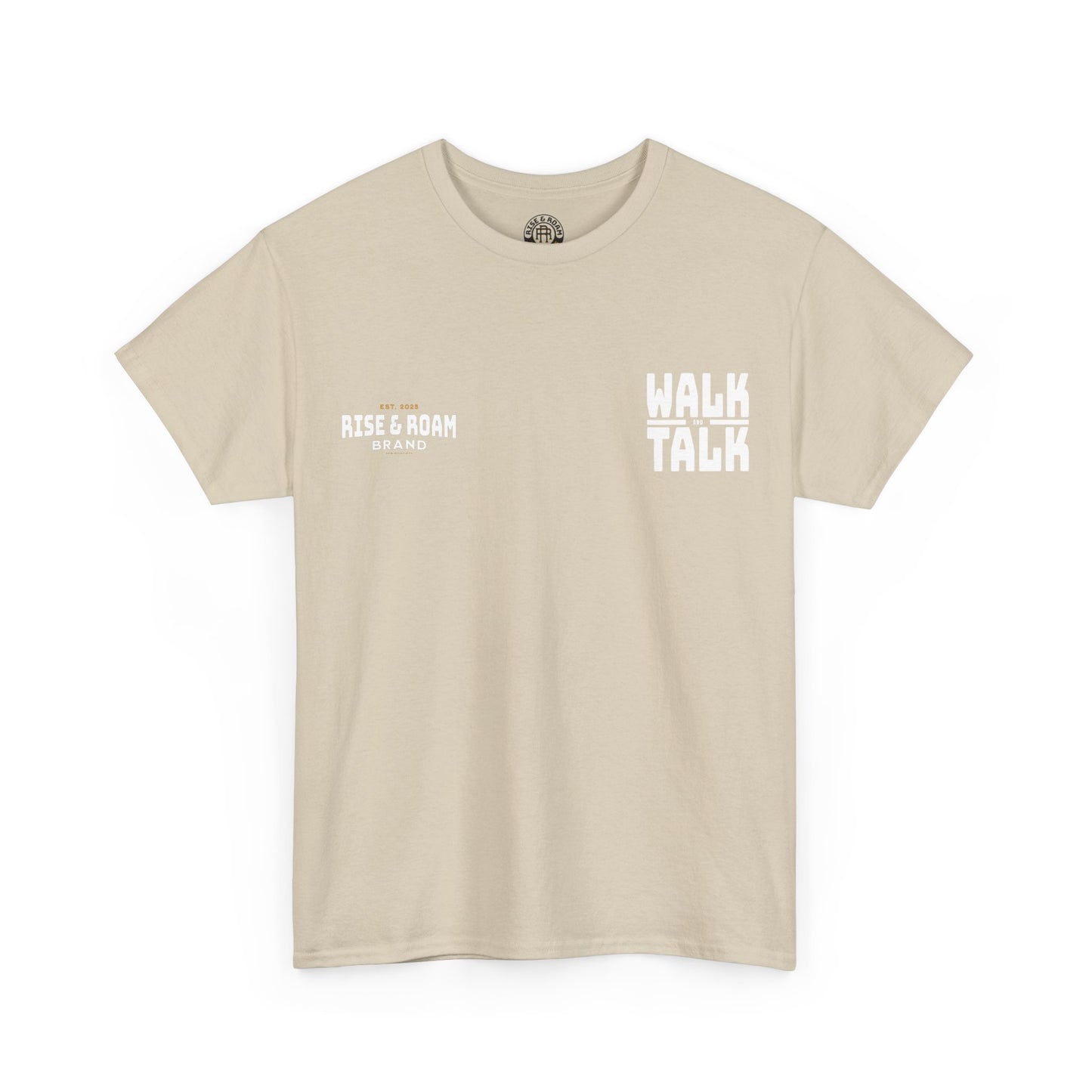 Rise & Roam Brand - MENS Walk and Talk Tee.