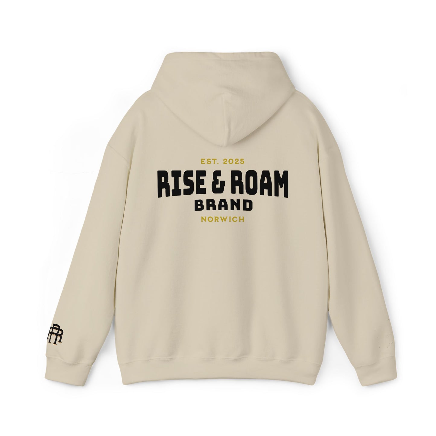Rise & Roam Brand - Traditional Logo Hooded Sweatshirt