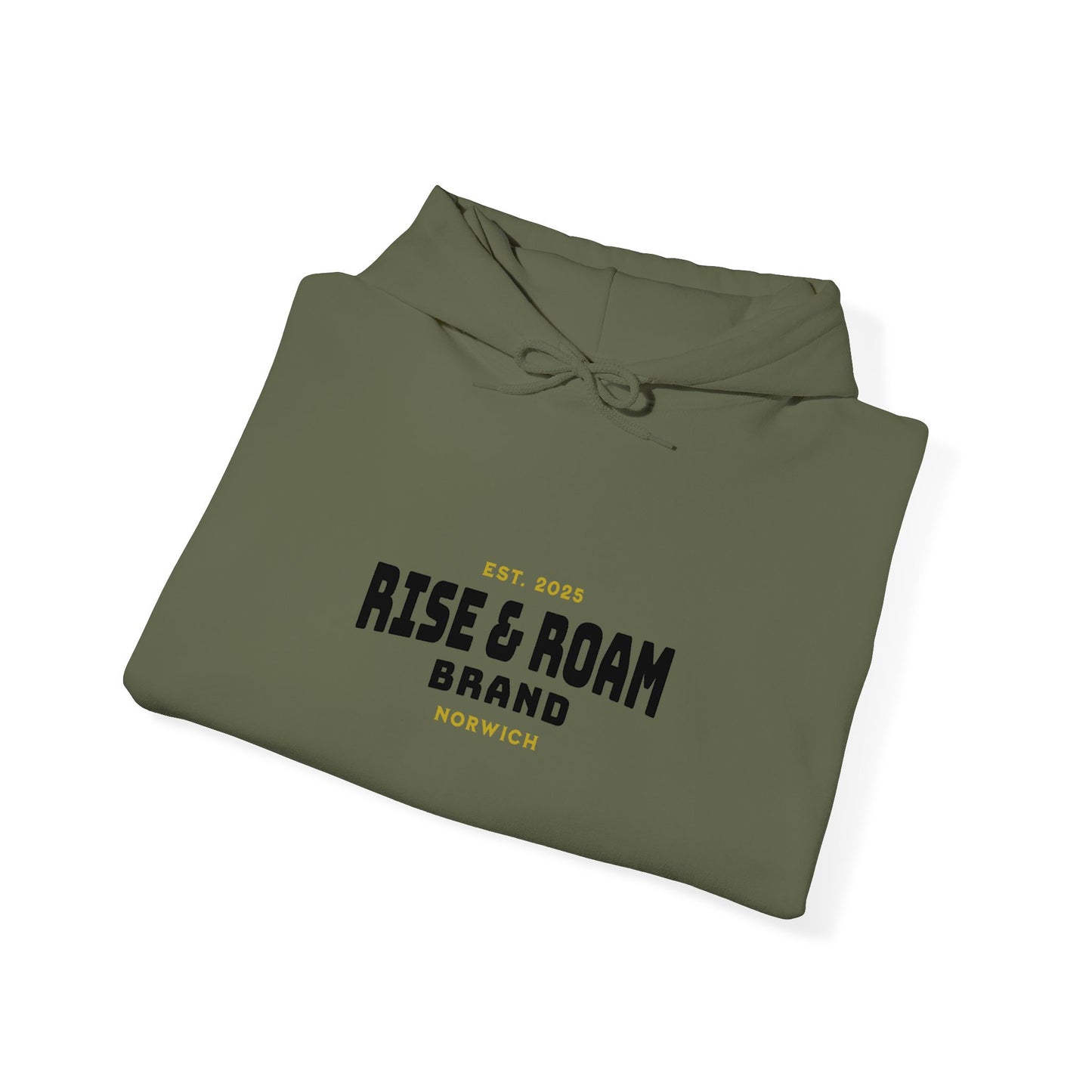 Rise & Roam Brand - Traditional Logo Hooded Sweatshirt