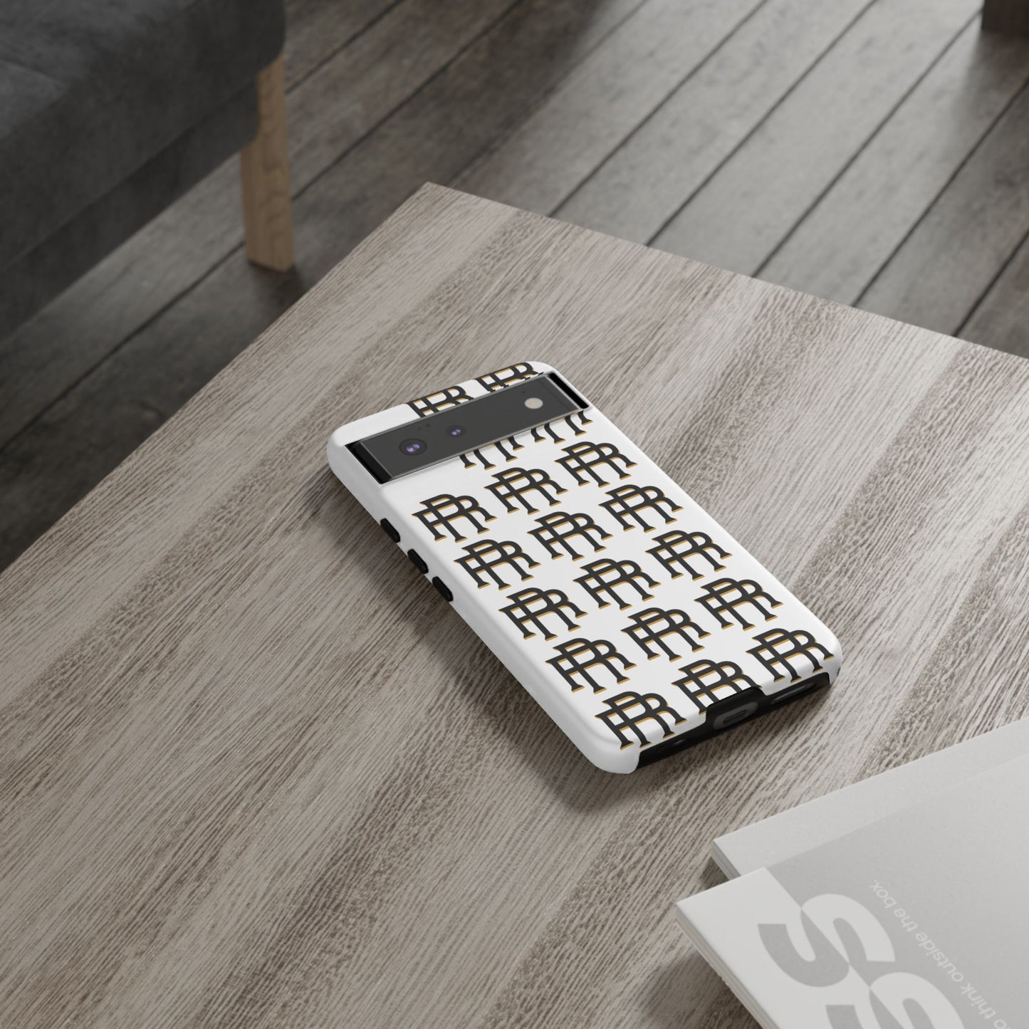 Rise & Roam RR Logo Tough Phone Case - White