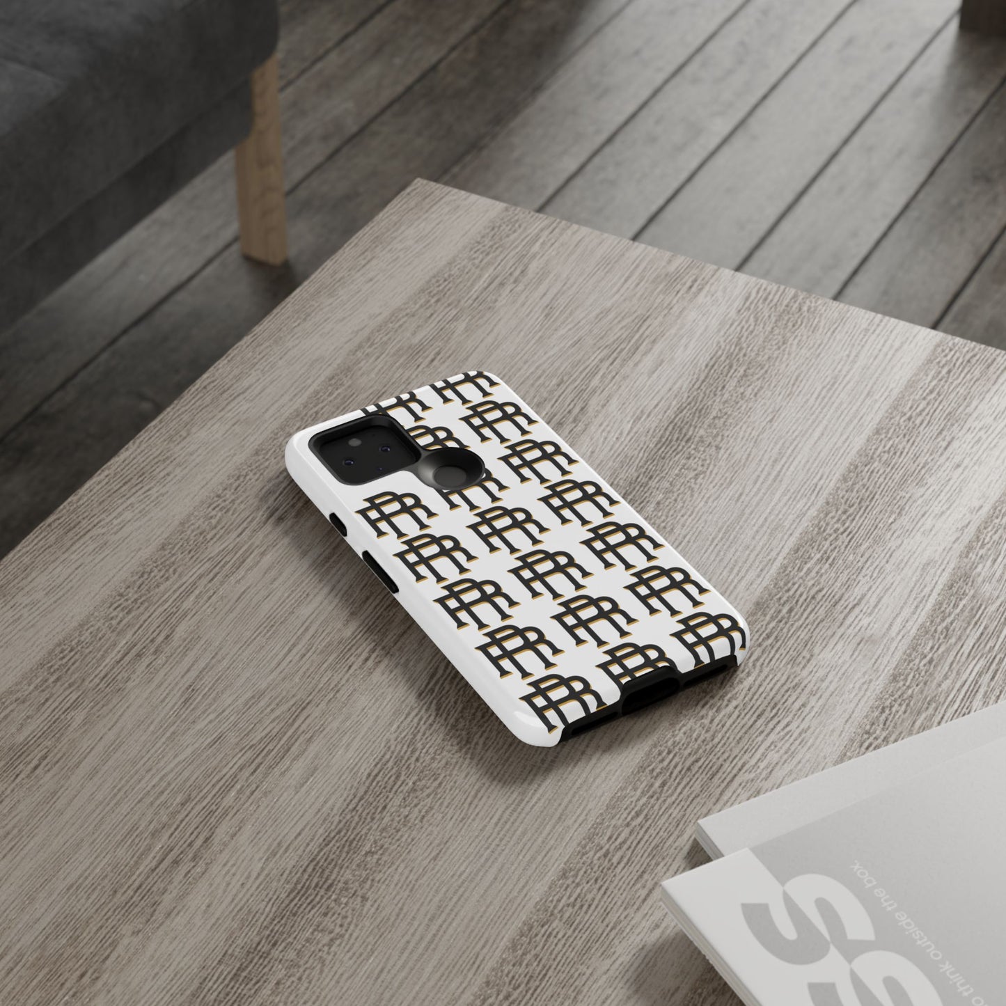 Rise & Roam RR Logo Tough Phone Case - White