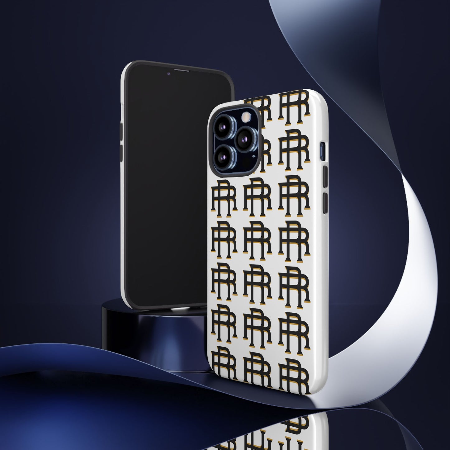 Rise & Roam RR Logo Tough Phone Case - White