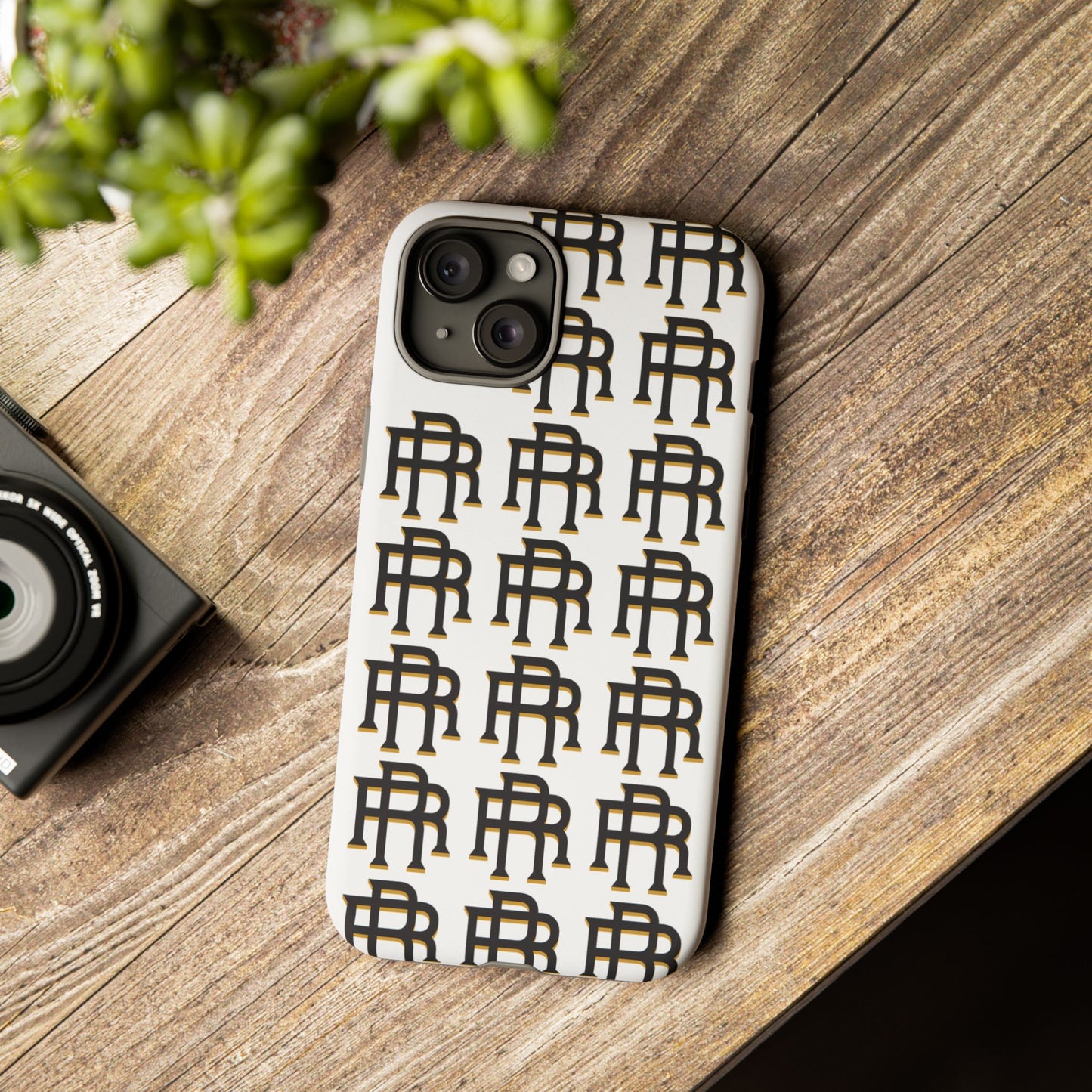 Rise & Roam RR Logo Tough Phone Case - White