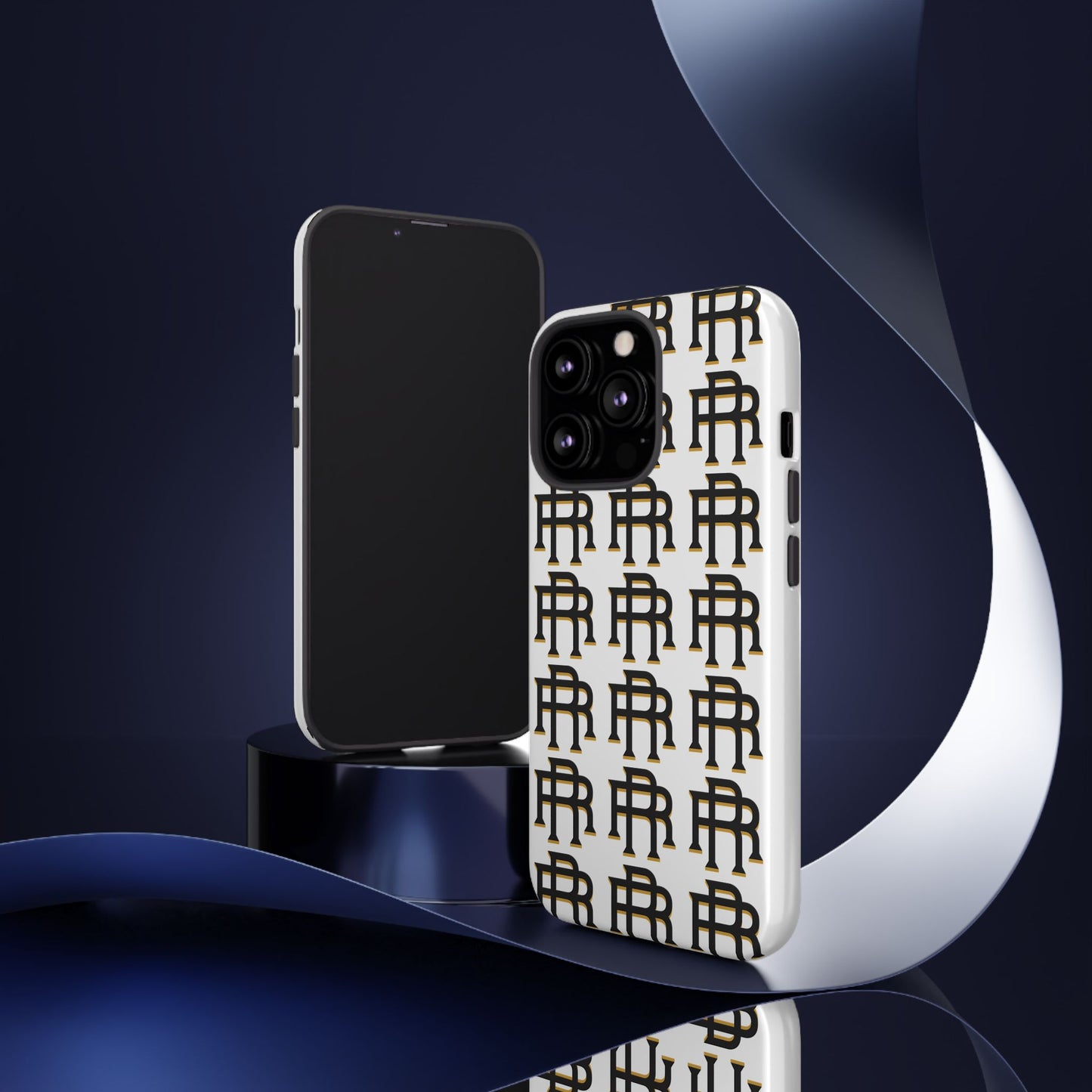 Rise & Roam RR Logo Tough Phone Case - White