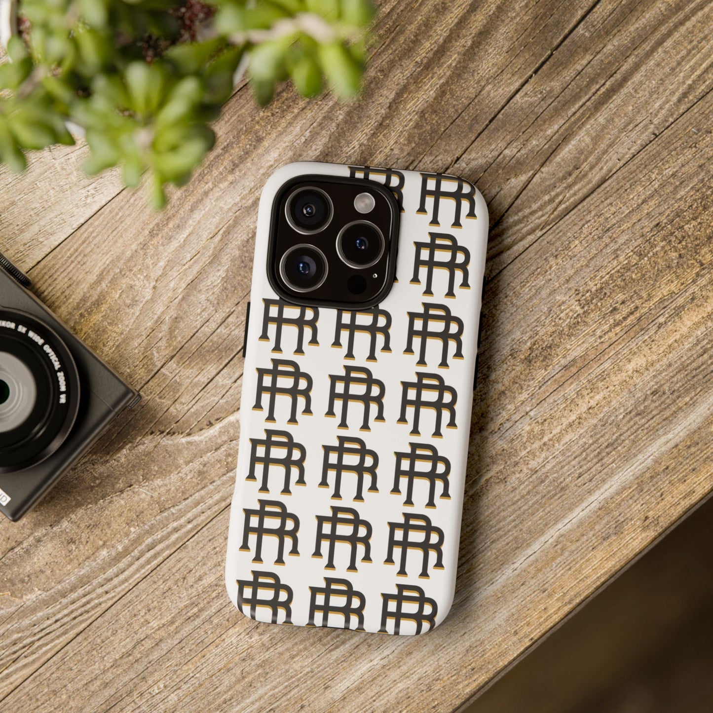 Rise & Roam RR Logo Tough Phone Case - White