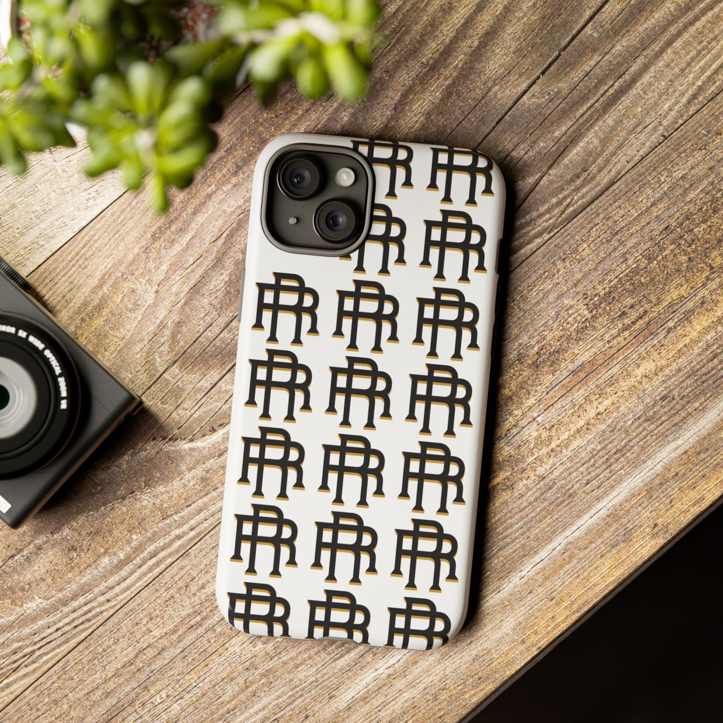 Rise & Roam RR Logo Tough Phone Case - White