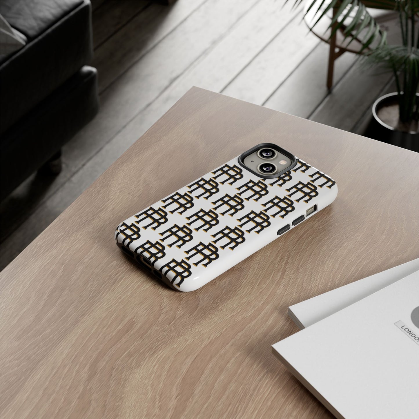 Rise & Roam RR Logo Tough Phone Case - White