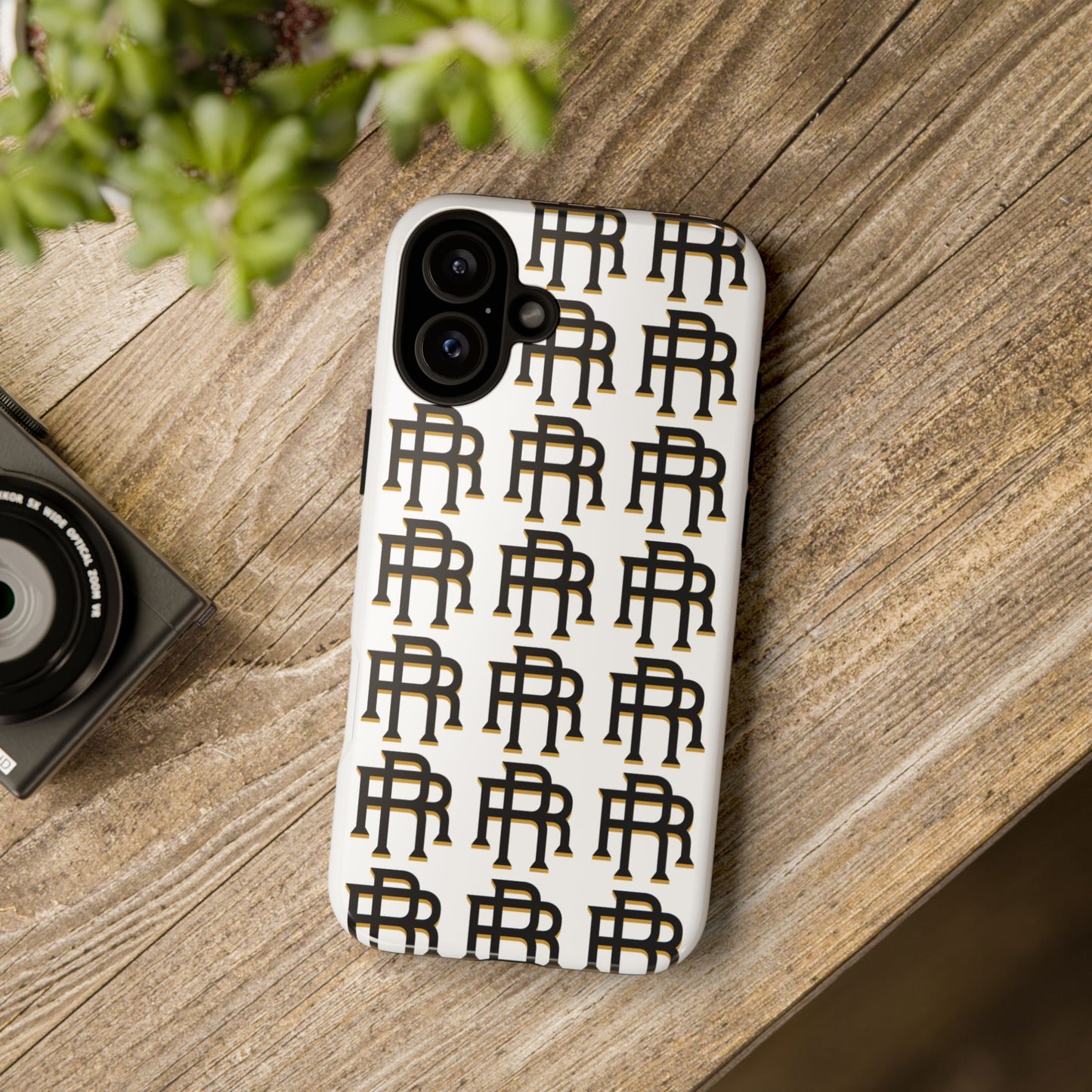 Rise & Roam RR Logo Tough Phone Case - White