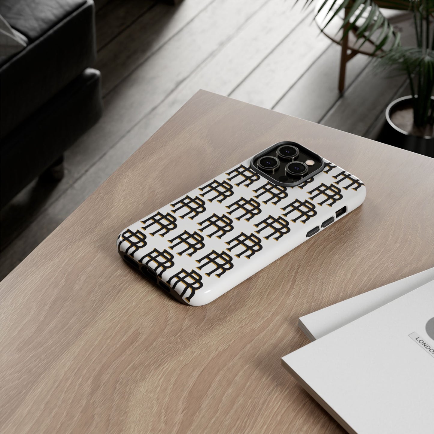 Rise & Roam RR Logo Tough Phone Case - White