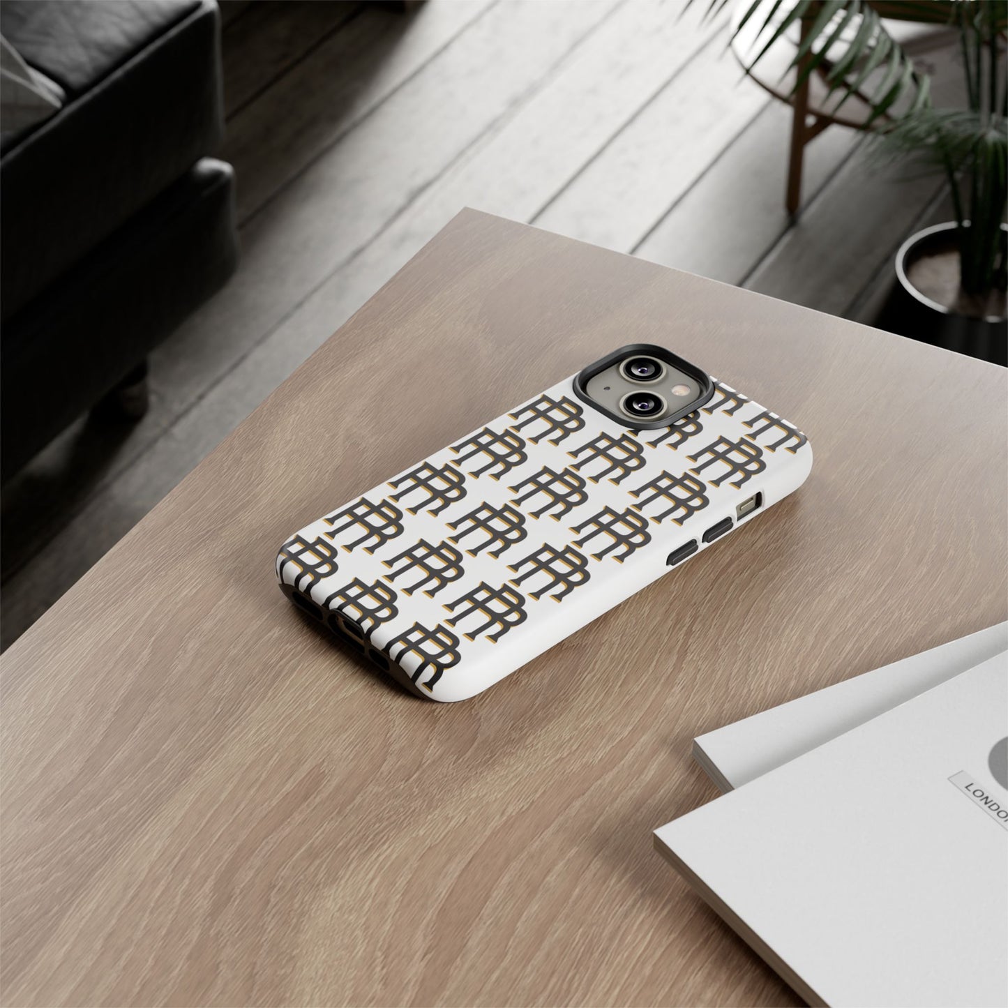 Rise & Roam RR Logo Tough Phone Case - White