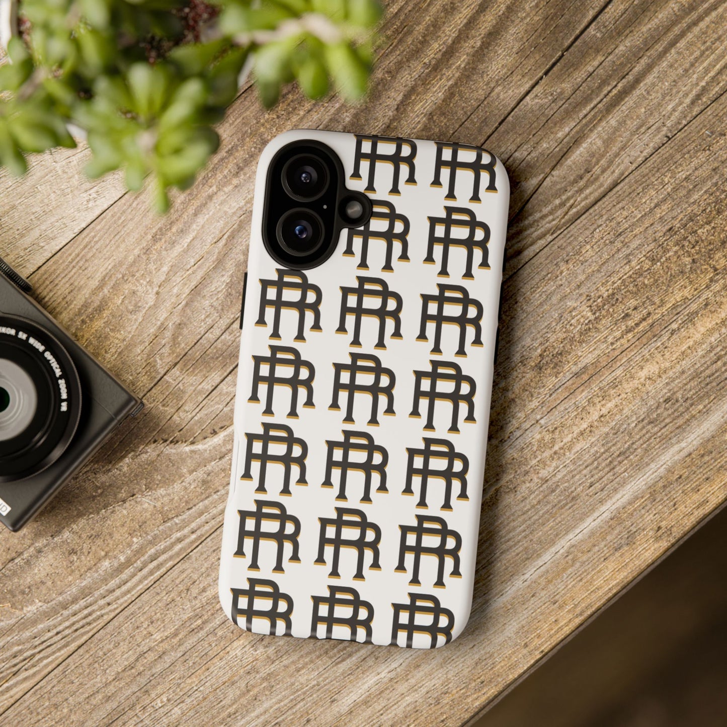 Rise & Roam RR Logo Tough Phone Case - White