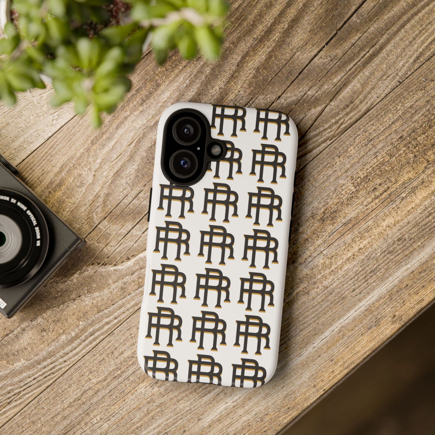 Rise & Roam RR Logo Tough Phone Case - White