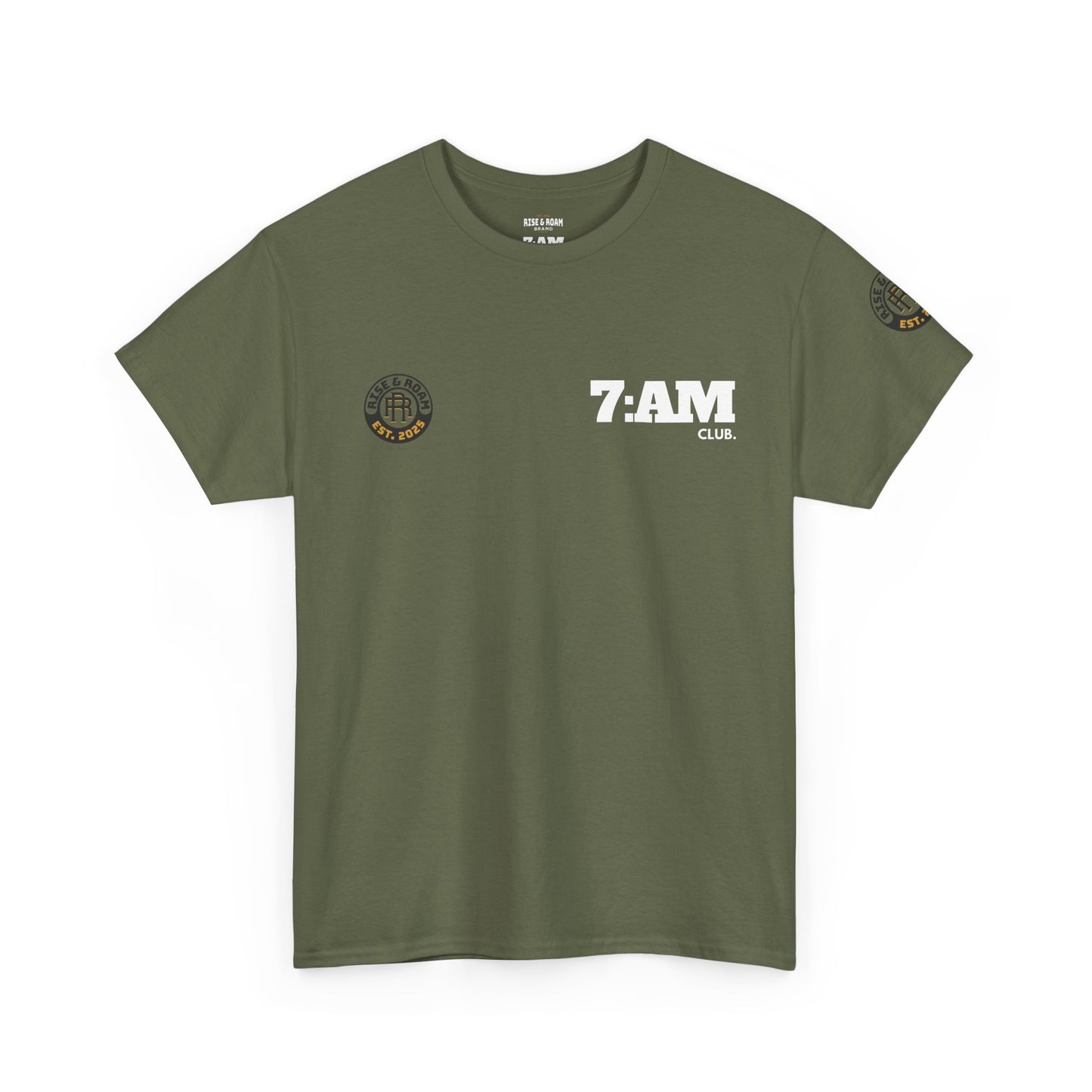 7am Club x Rise & Roam Brand Movement Tee.