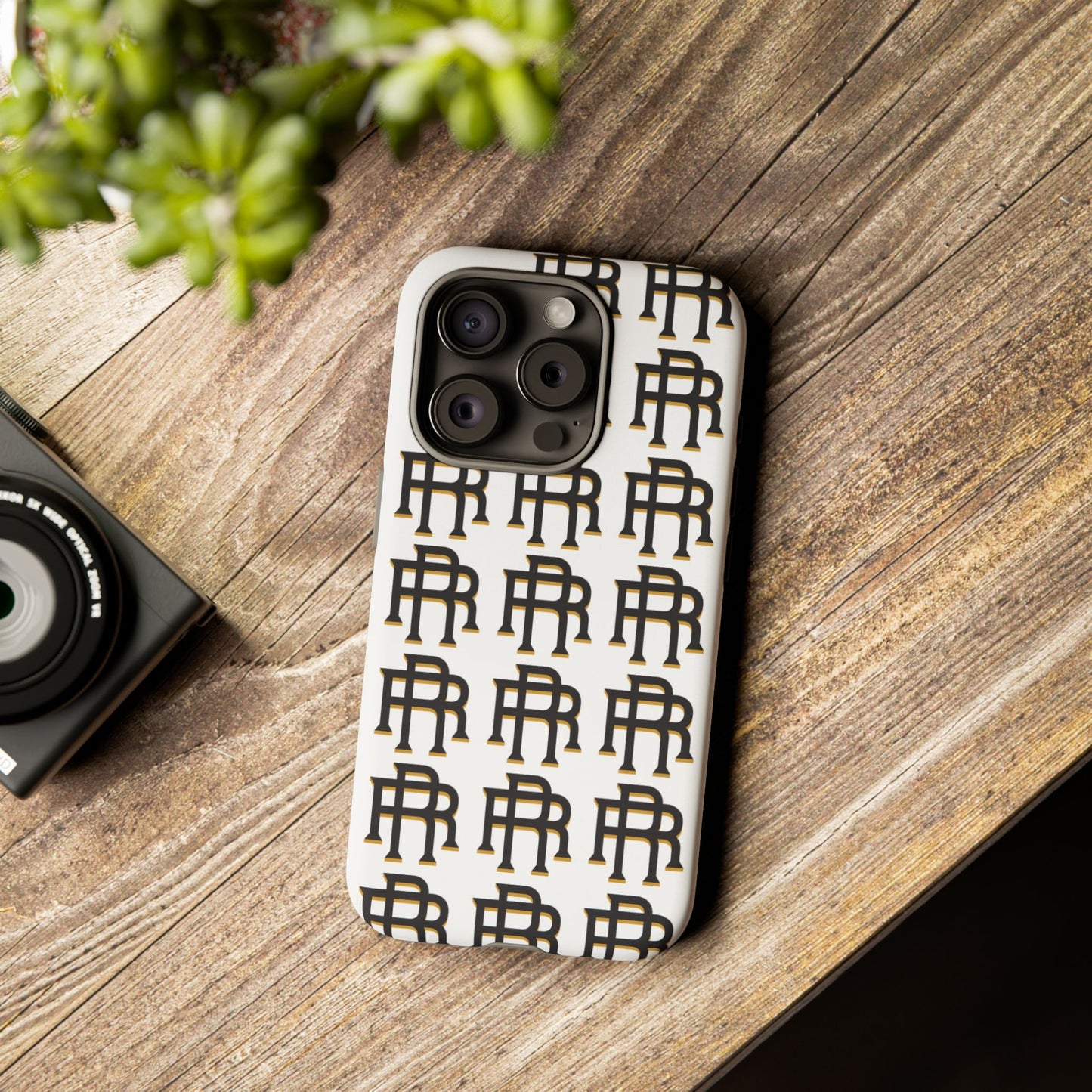 Rise & Roam RR Logo Tough Phone Case - White