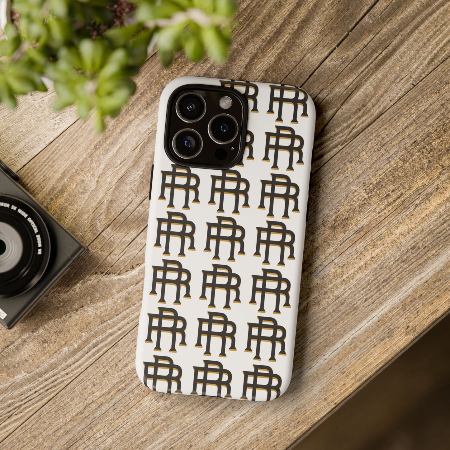 Rise & Roam RR Logo Tough Phone Case - White