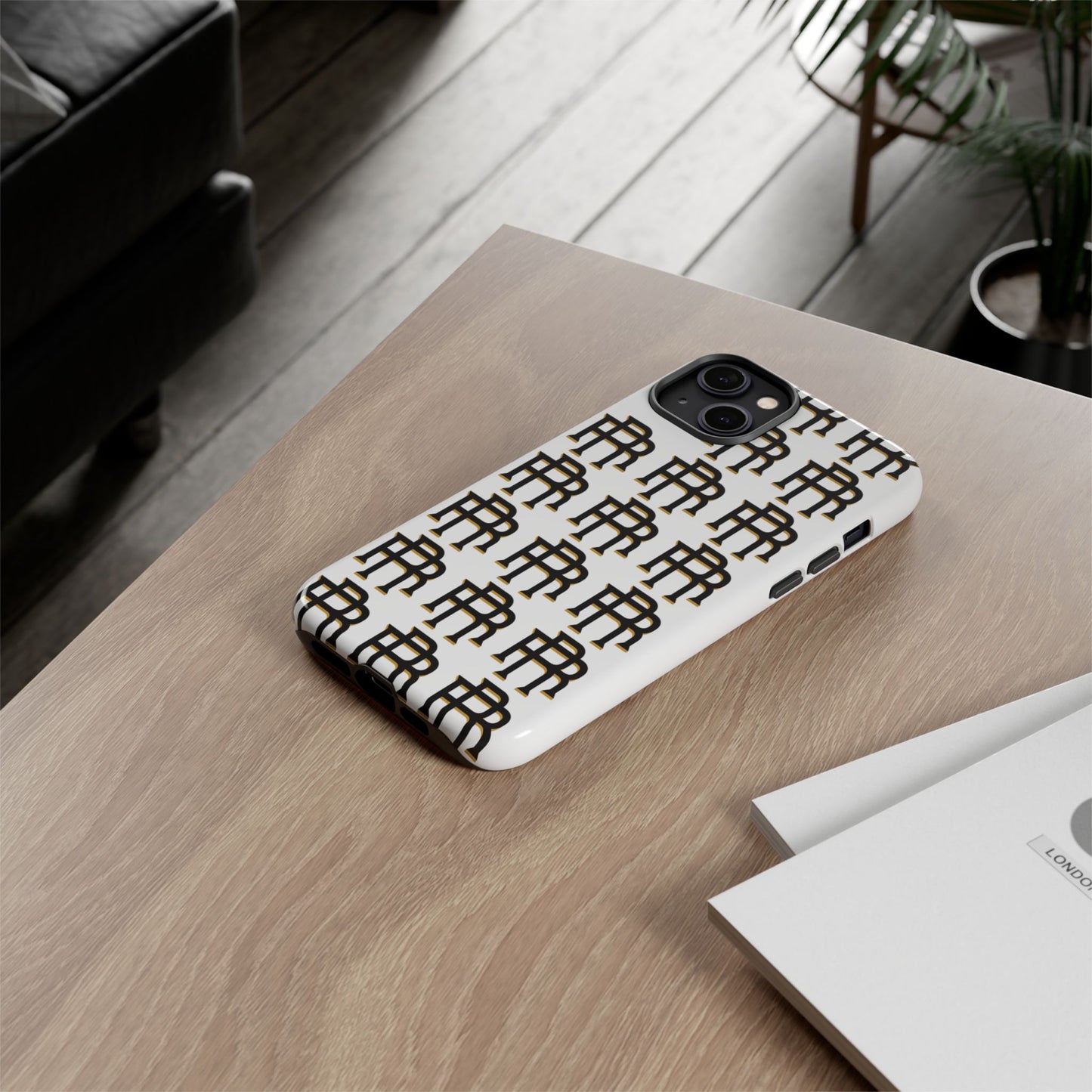 Rise & Roam RR Logo Tough Phone Case - White