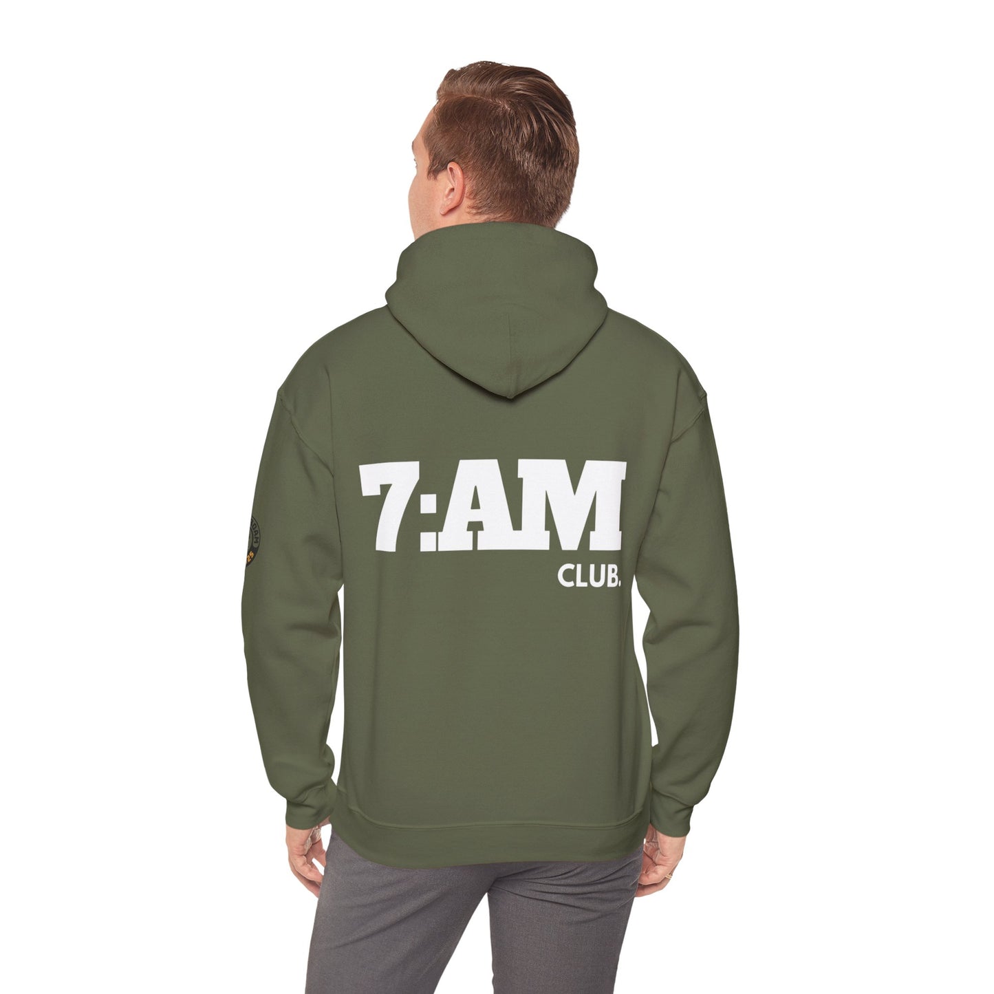 7 AM Club x Rise & Roam Brand Unisex Heavy Blend Hoodie.