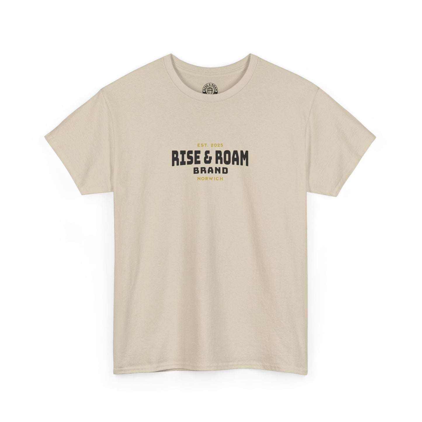 Rise & Roam Brand - Traditional Logo Tee.