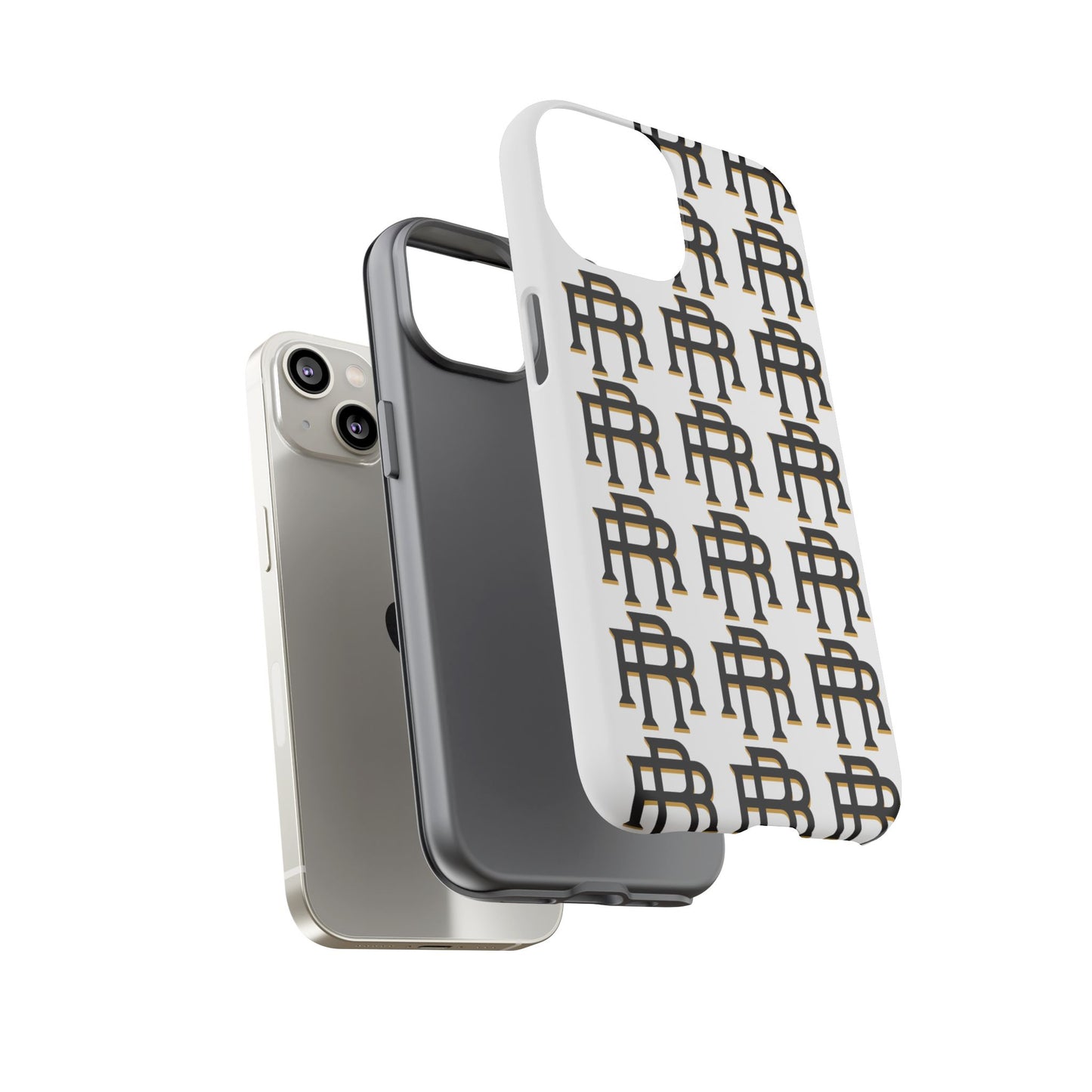 Rise & Roam RR Logo Tough Phone Case - White