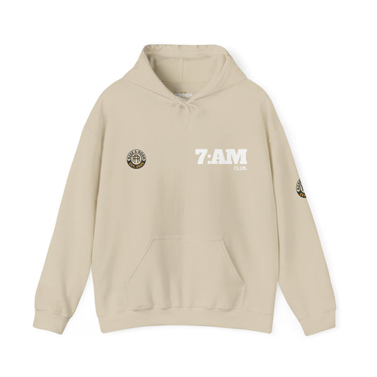 7 AM Club x Rise & Roam Brand Unisex Heavy Blend Hoodie.