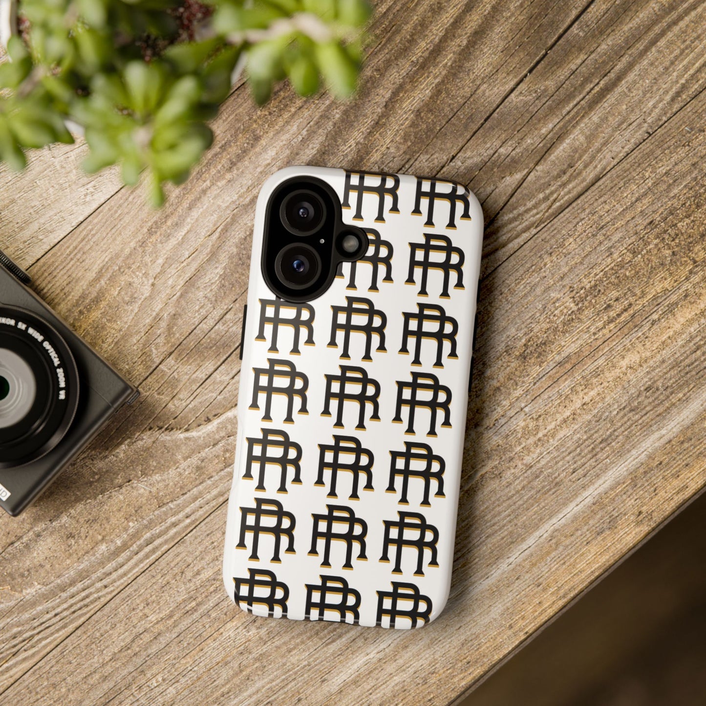 Rise & Roam RR Logo Tough Phone Case - White