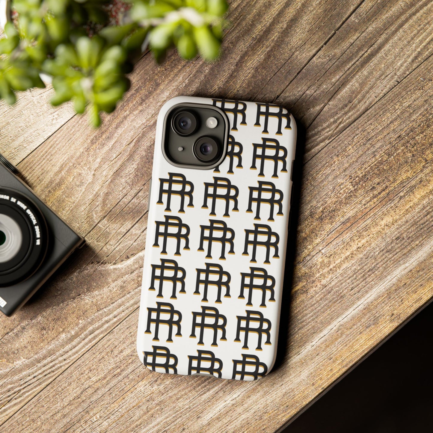 Rise & Roam RR Logo Tough Phone Case - White