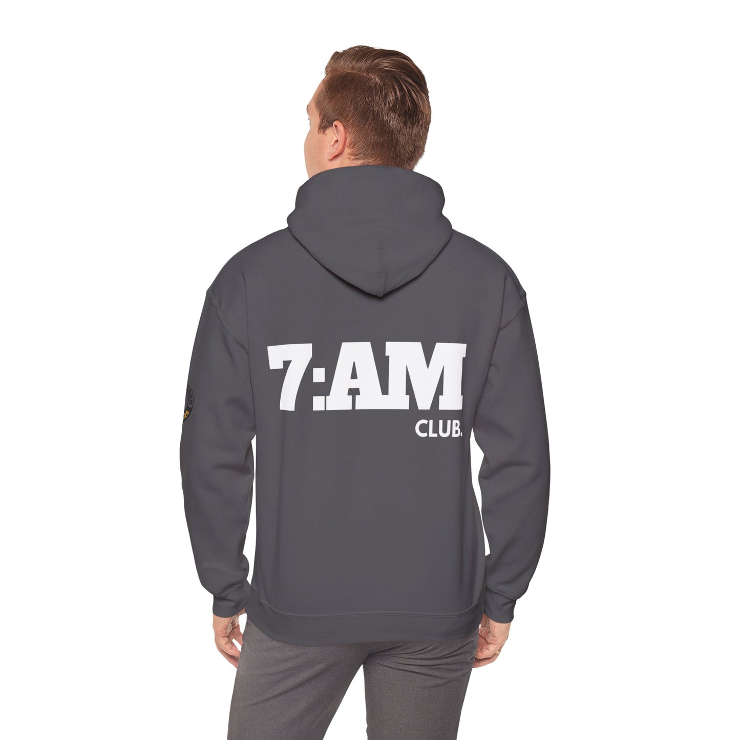 7 AM Club x Rise & Roam Brand Unisex Heavy Blend Hoodie.