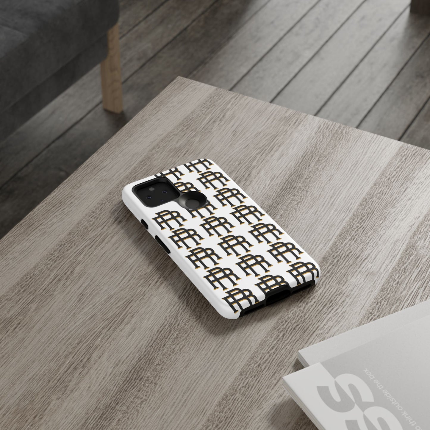 Rise & Roam RR Logo Tough Phone Case - White