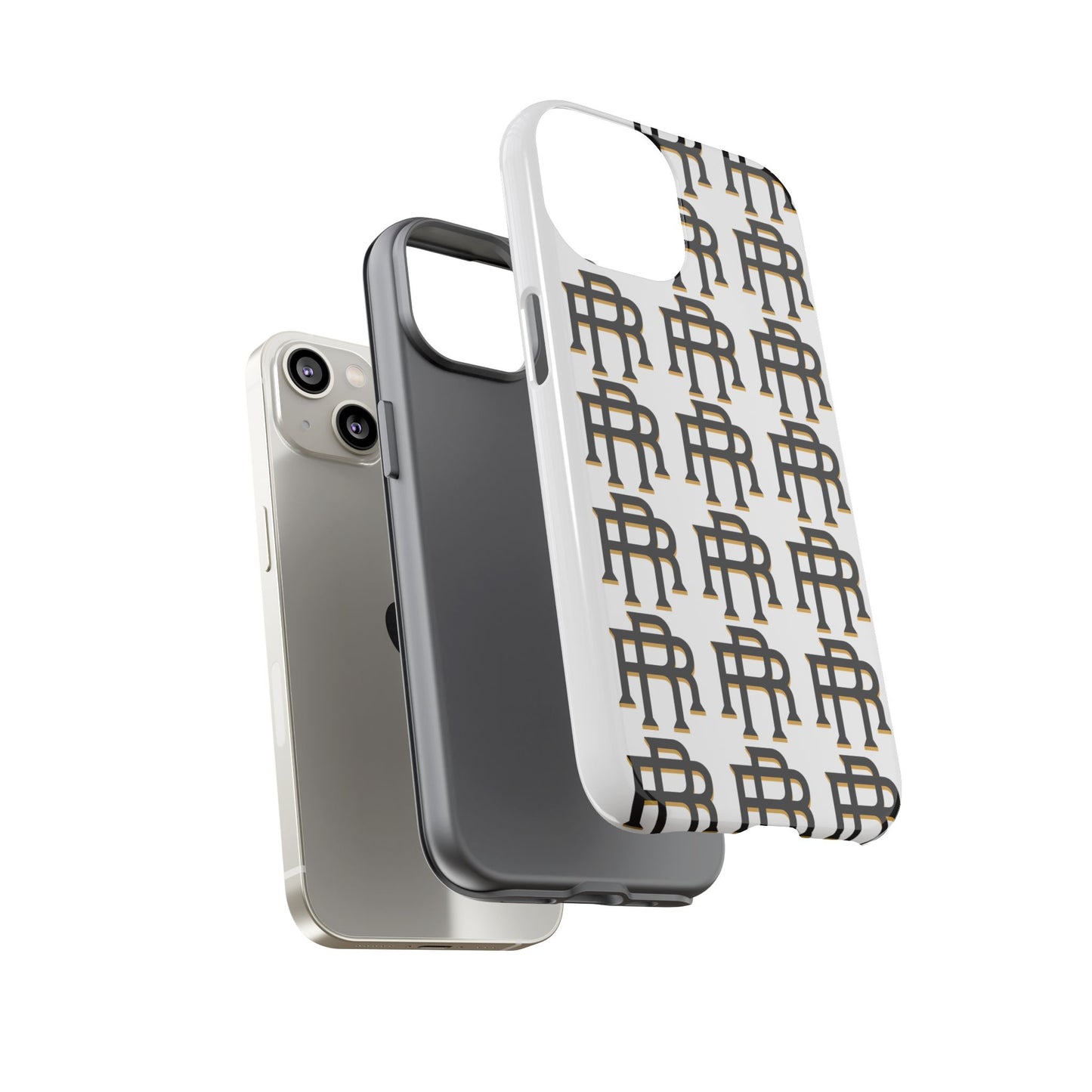 Rise & Roam RR Logo Tough Phone Case - White