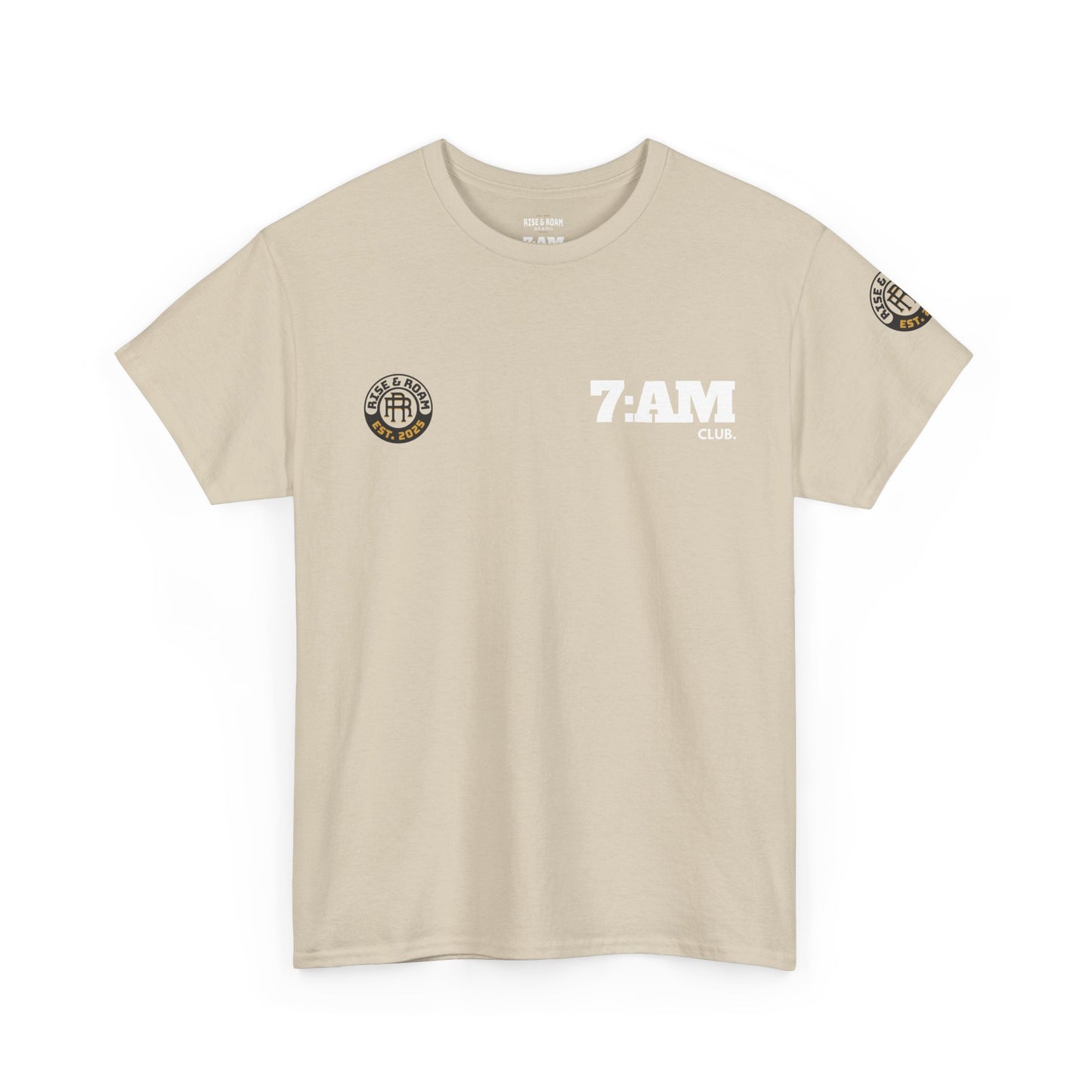 7am Club x Rise & Roam Brand Movement Tee.