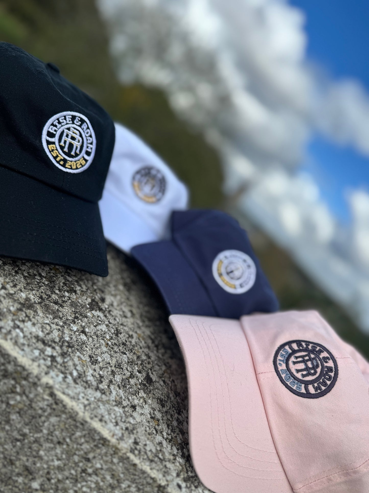 Rise & Roam Brand - Classic Logo Dad Caps.