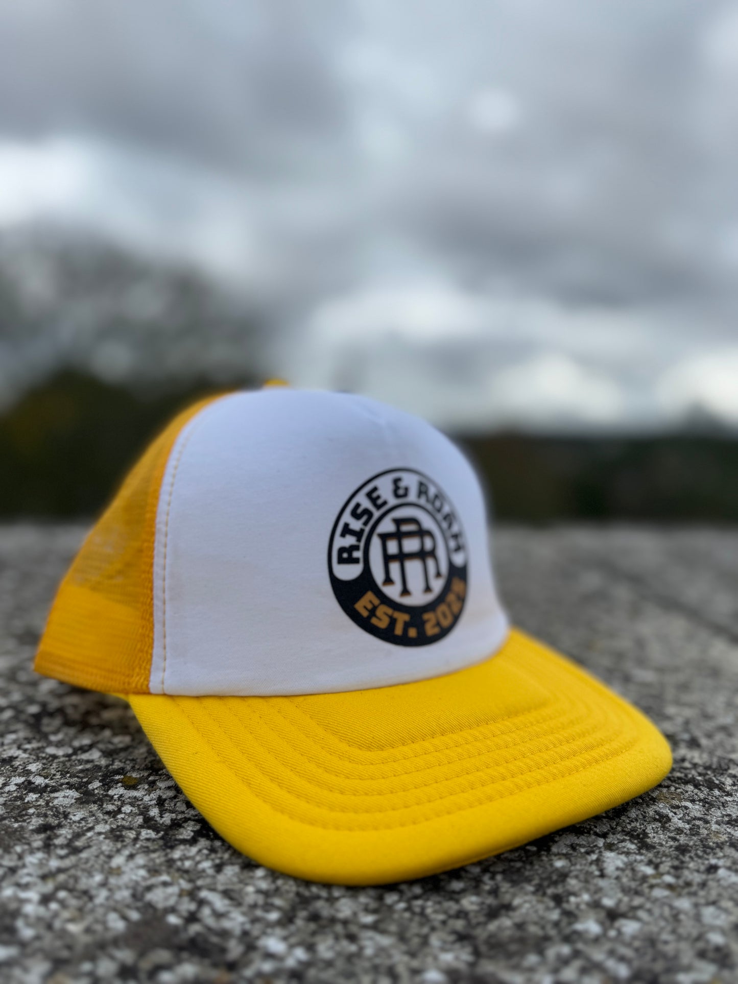 Rise & Roam Brand - Classic Logo Pressed Trucker SnapBack