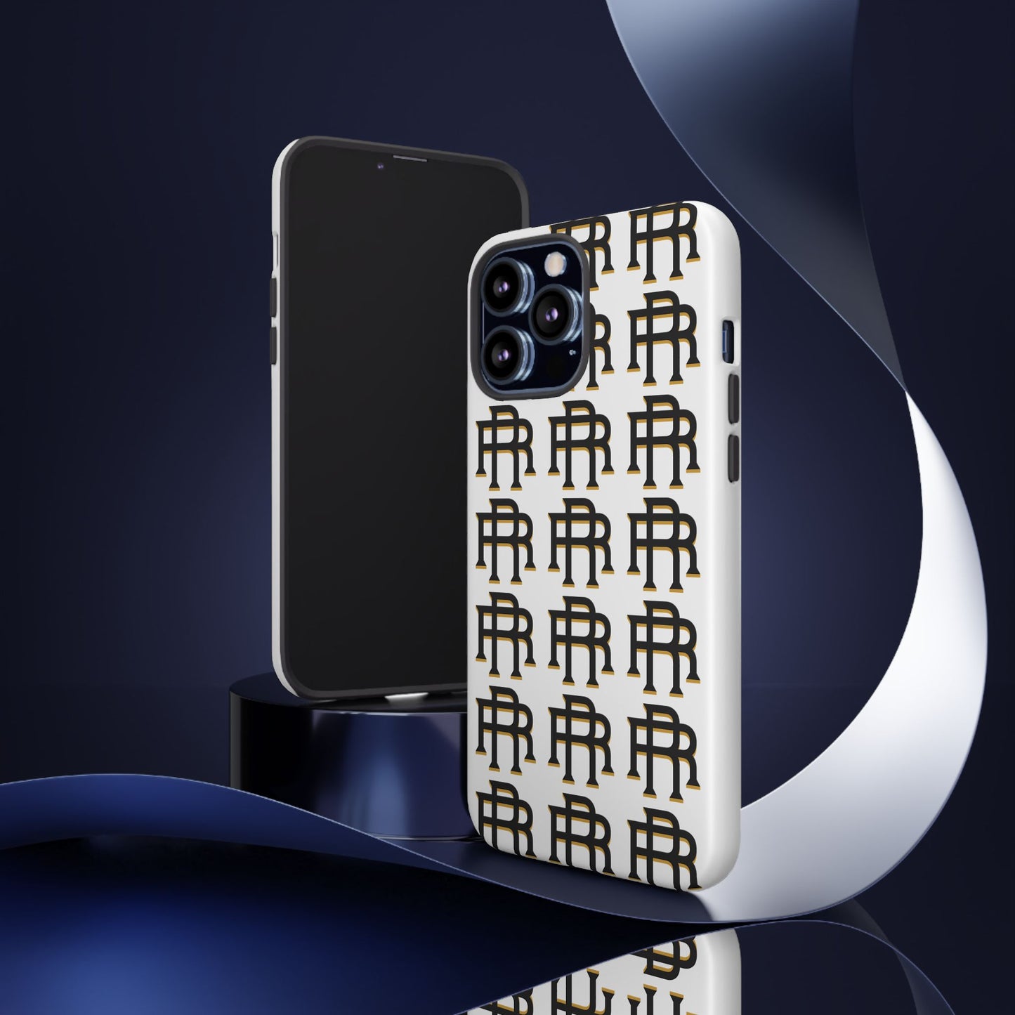 Rise & Roam RR Logo Tough Phone Case - White