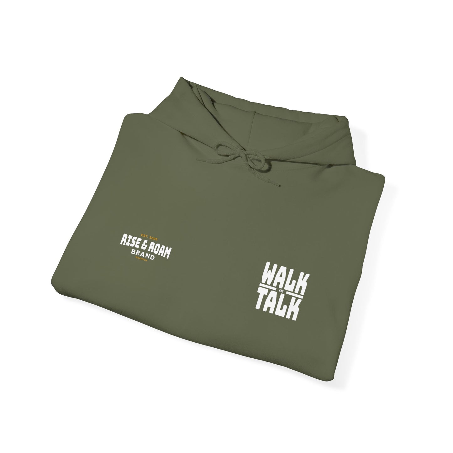 Rise & Roam Brand - MENS Walk and Talk Heavy Blend™ Hooded Sweatshirt