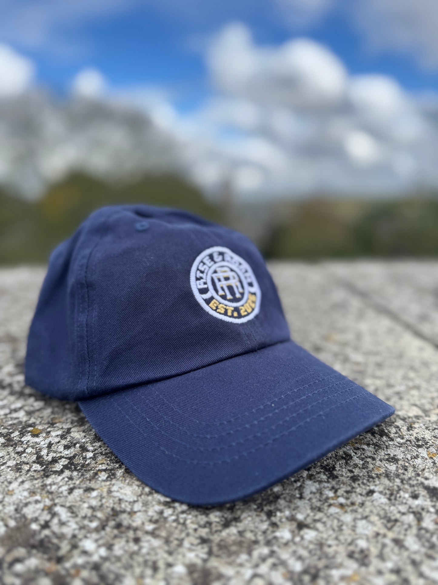 Rise & Roam Brand - Classic Logo Dad Caps.