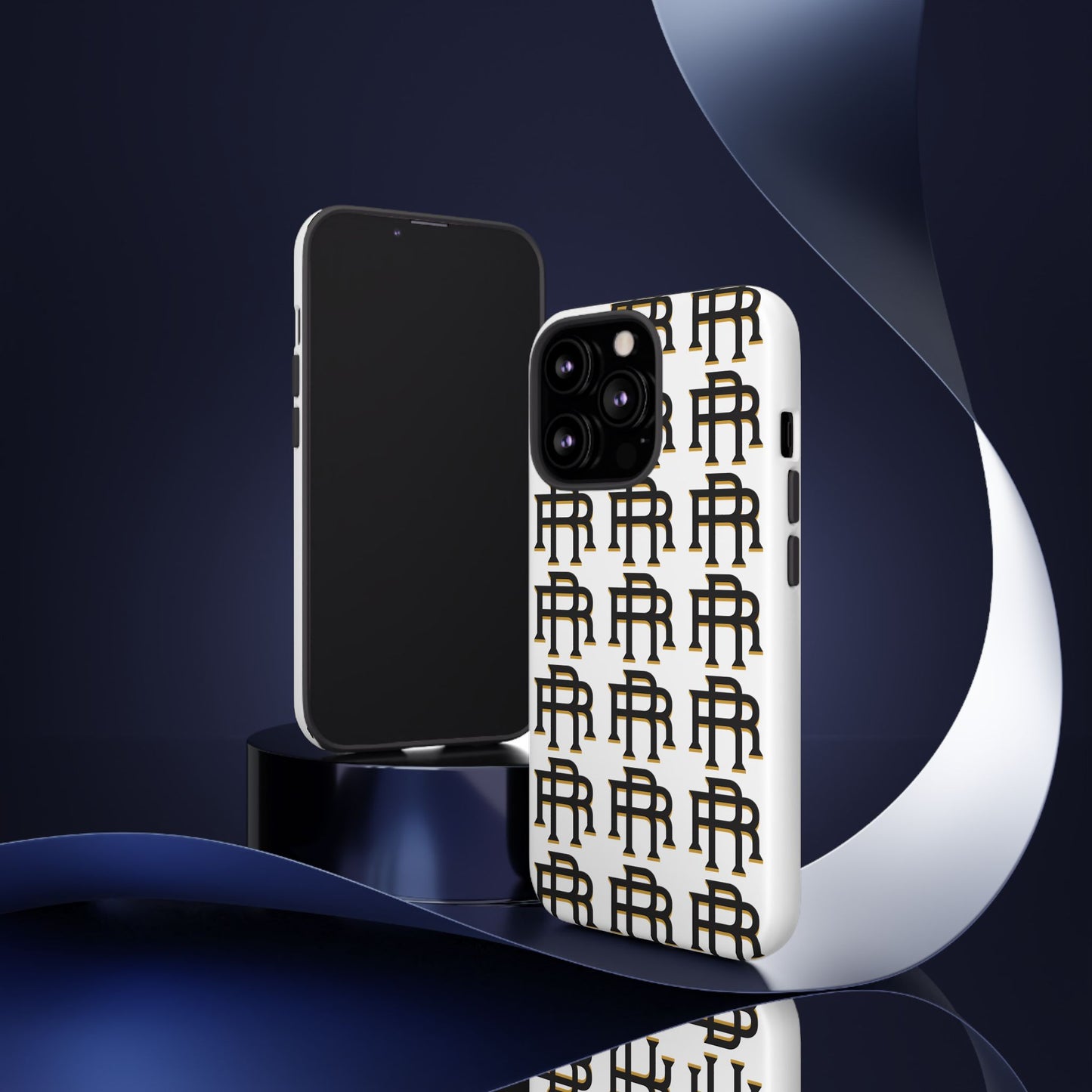 Rise & Roam RR Logo Tough Phone Case - White