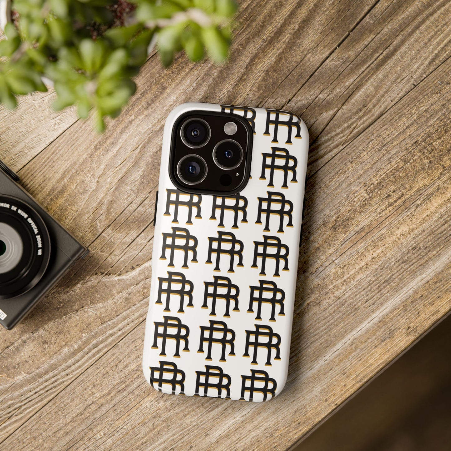 Rise & Roam RR Logo Tough Phone Case - White